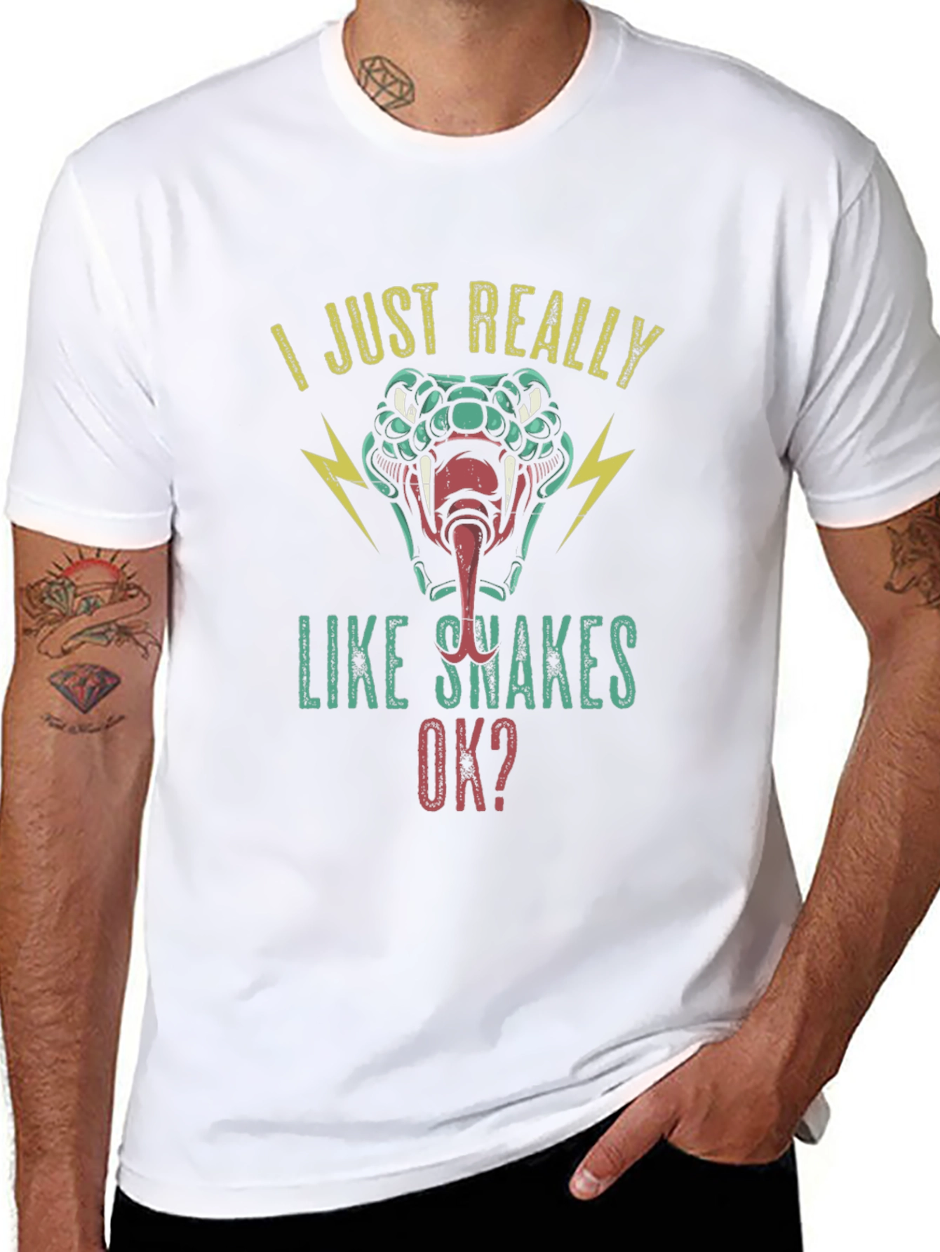 I Just Really Like Snakes Ok? Graphic Tee
