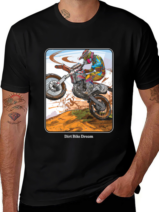Dirt Bike Dream T-Shirt - Motocross Rider Design