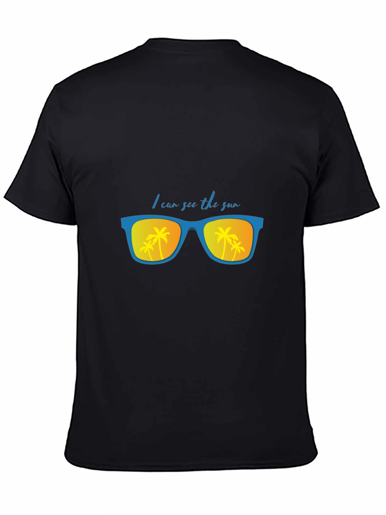 I Can See the Sun Black T-Shirt