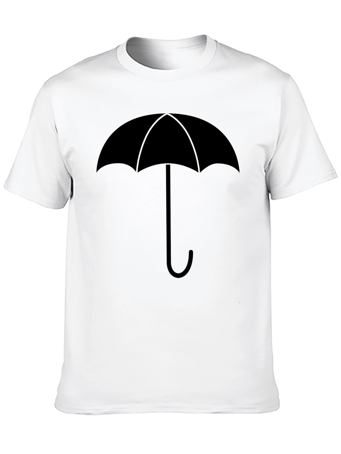 Black Umbrella Graphic Tee - Stylish & Unique