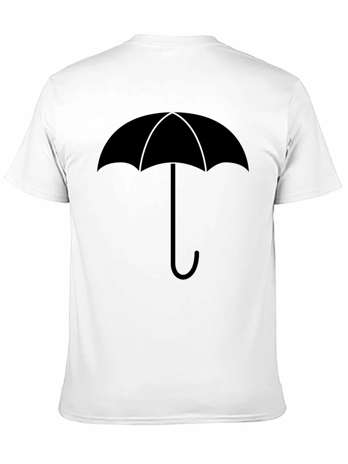 Black Umbrella Graphic Tee - Stylish & Unique