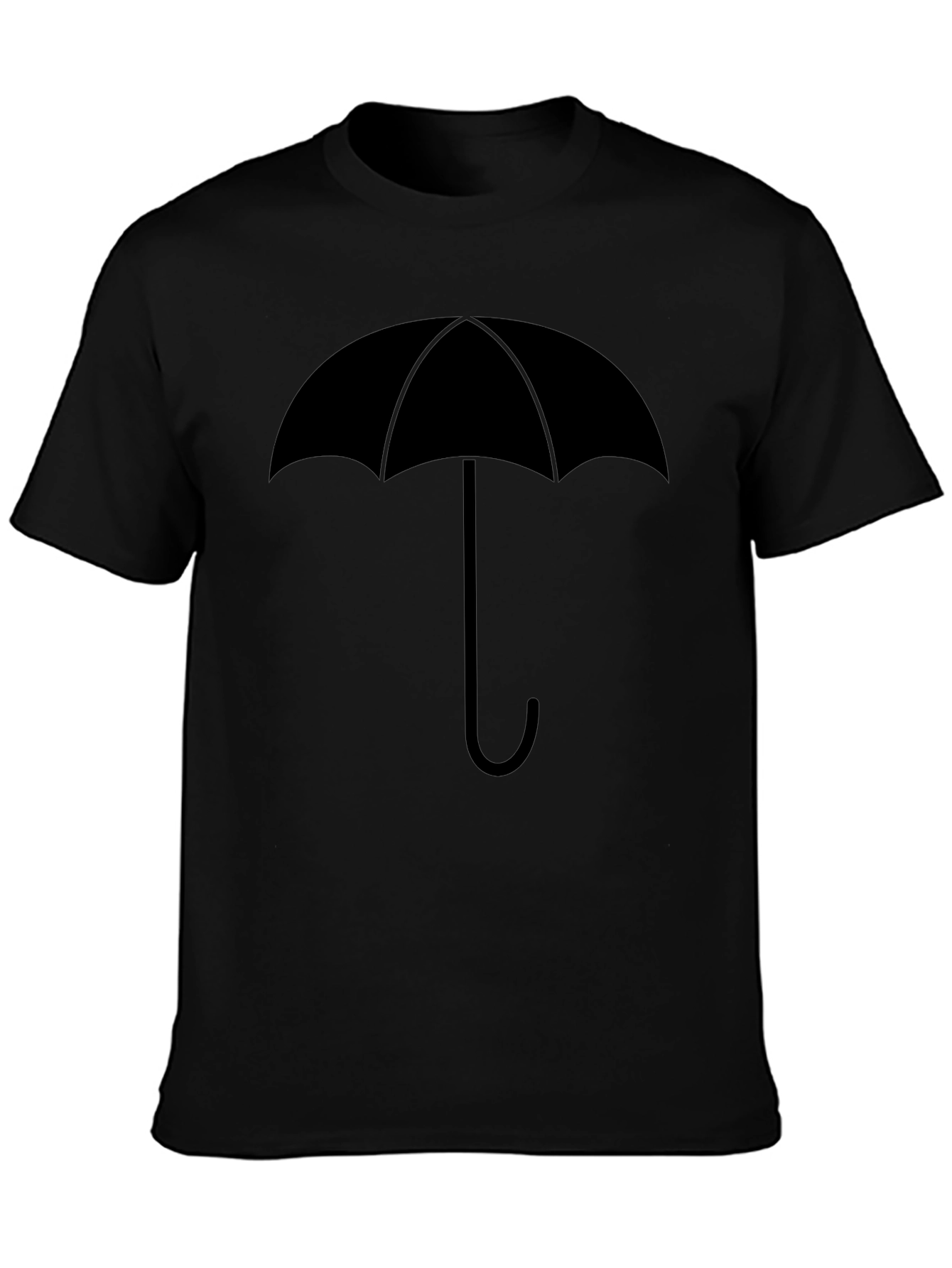 Black Umbrella Graphic Tee - Stylish & Unique