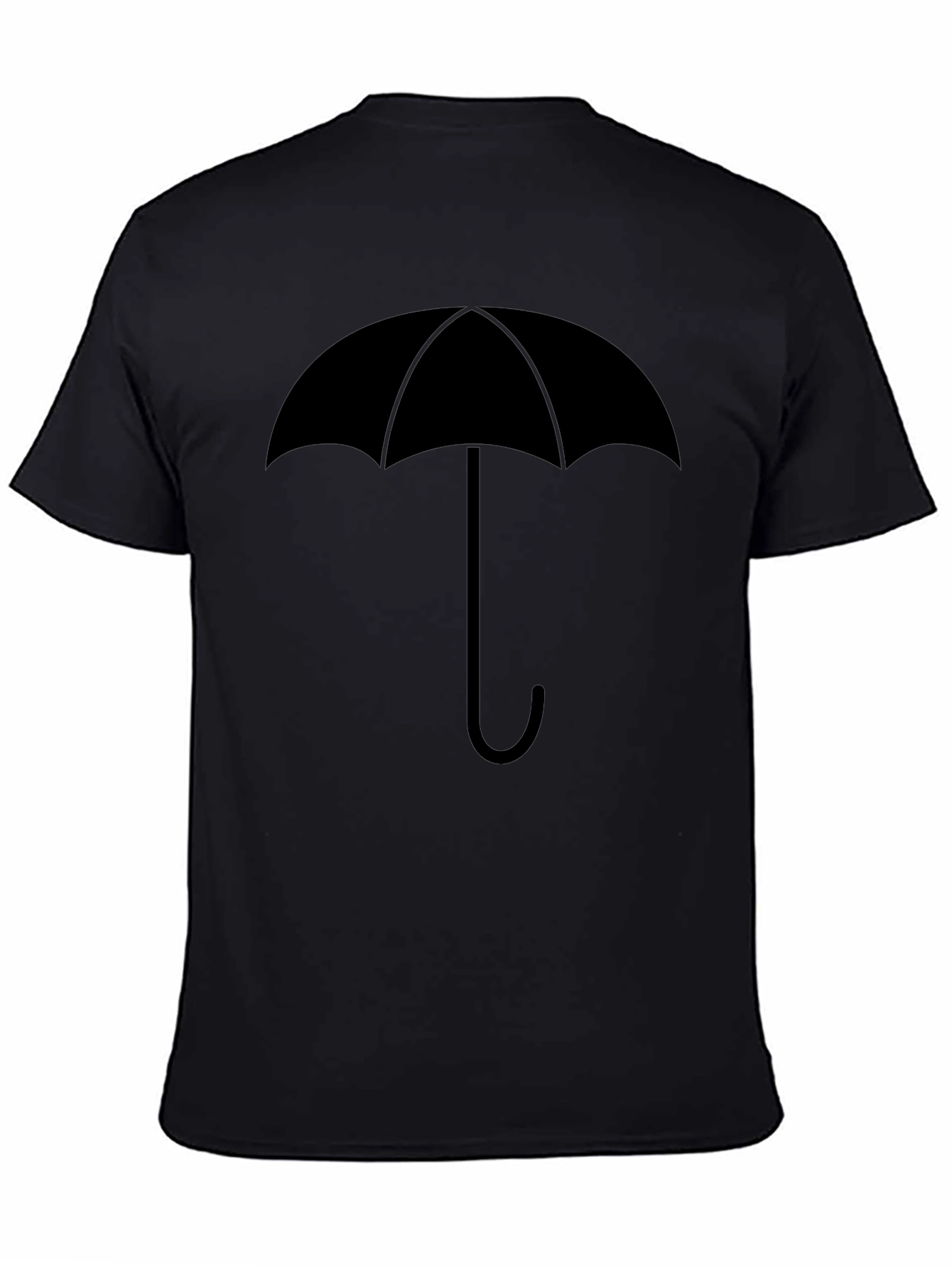 Black Umbrella Graphic Tee - Stylish & Unique