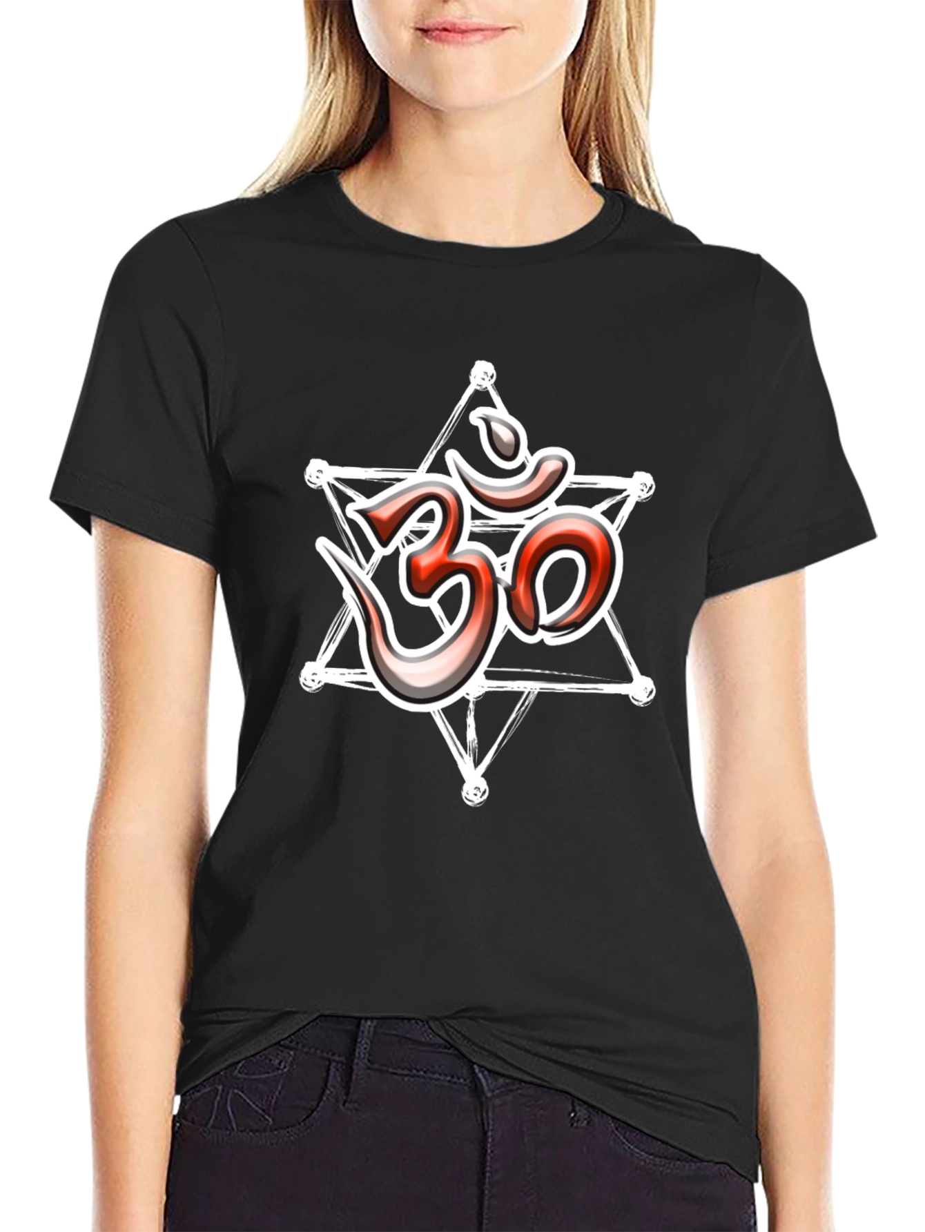 Om Symbol Graphic Tee - Stylish Spiritual T-Shirt