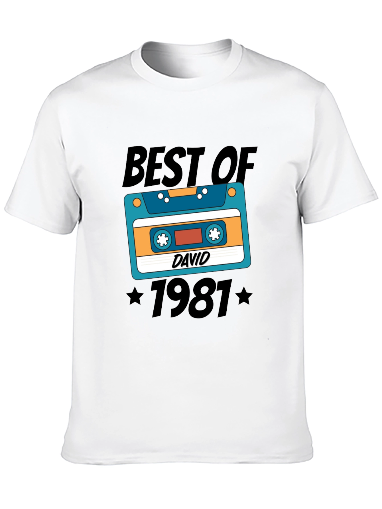 Retro 1981 Cassette Tape Best of David T-Shirt