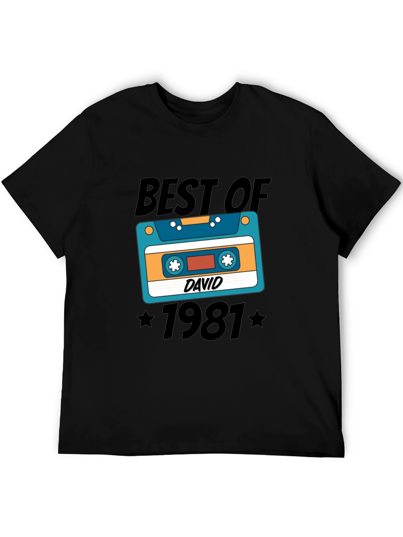 Retro 1981 Cassette Tape Best of David T-Shirt