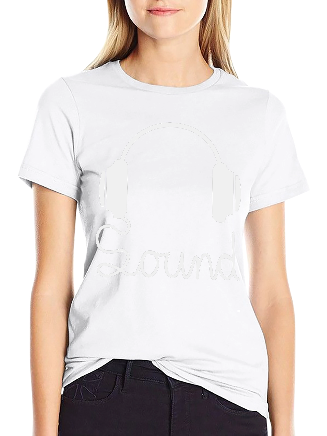 Sound Headphones Graphic Tee - Black