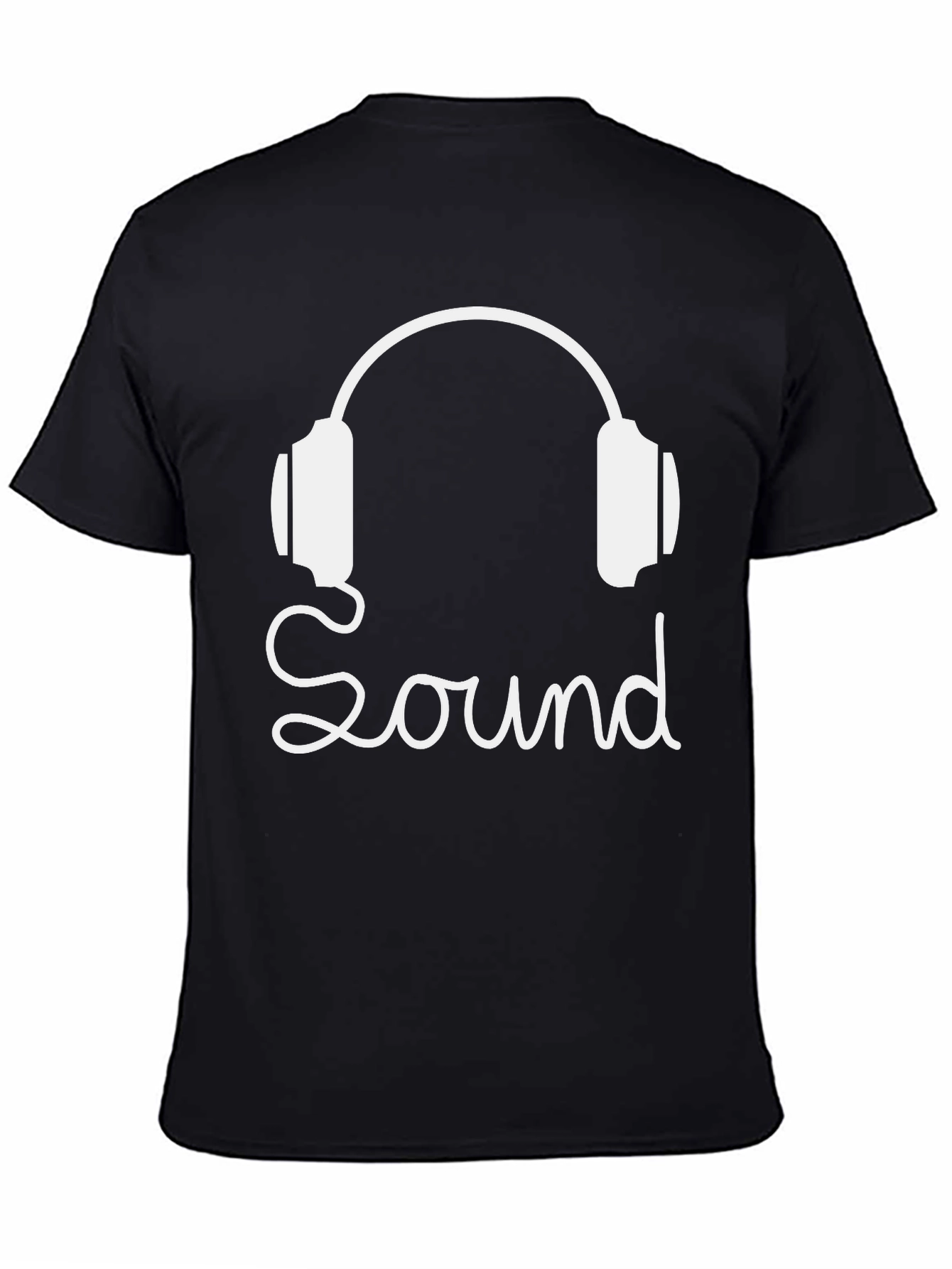 Sound Headphones Graphic Tee - Black