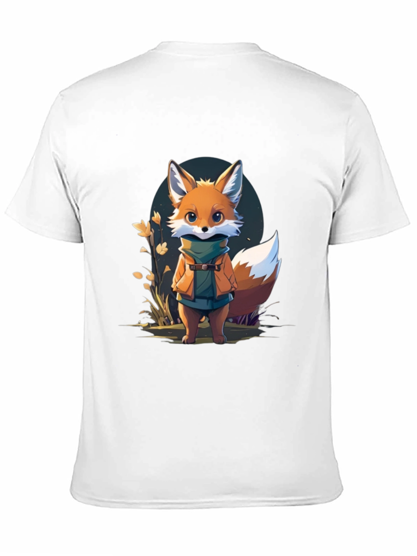 Cute Fox Cartoon Graphic T-Shirt