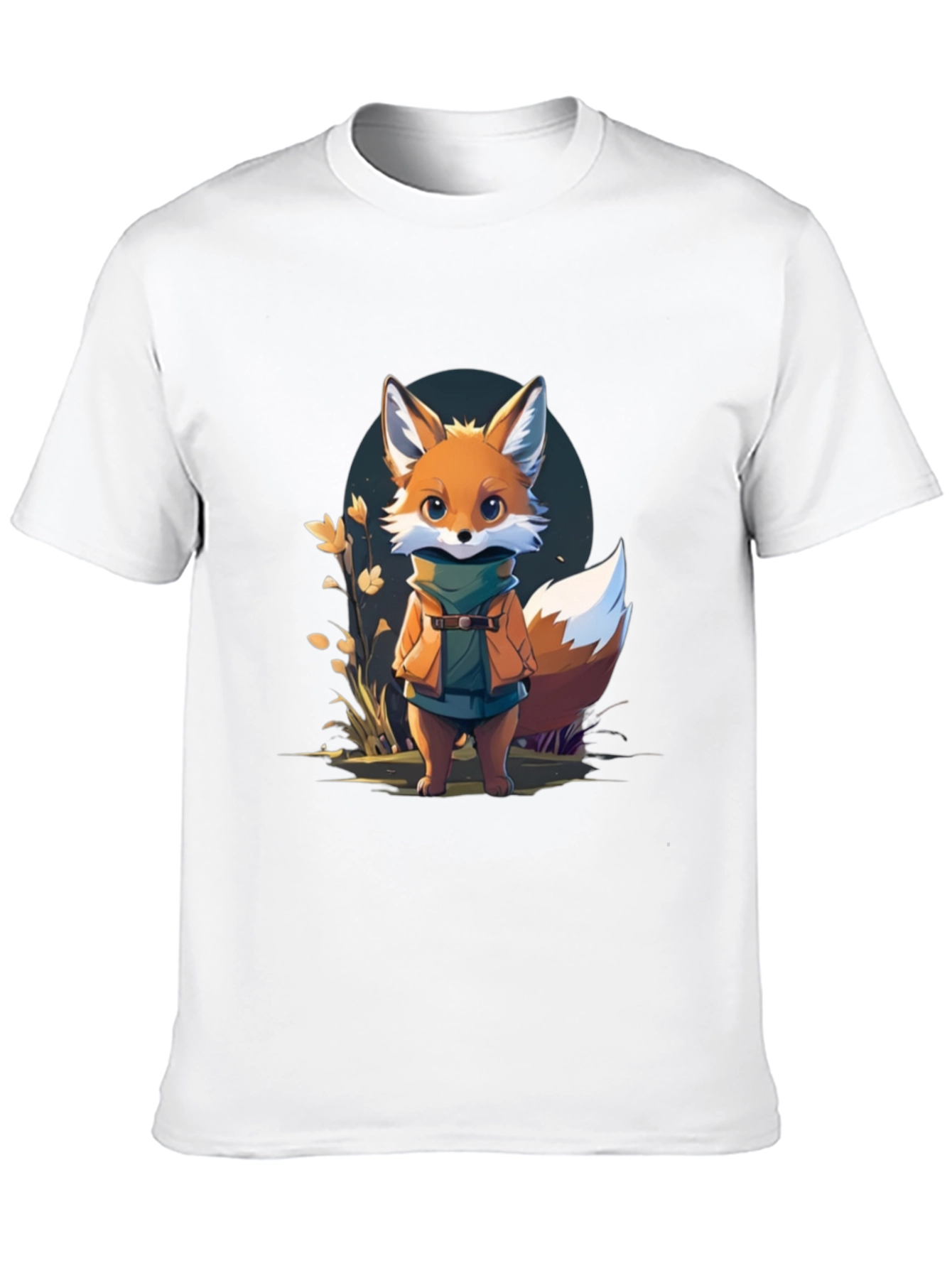 Cute Fox Cartoon Graphic T-Shirt