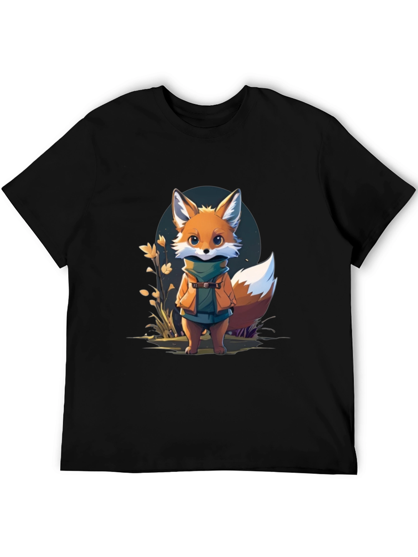 Cute Fox Cartoon Graphic T-Shirt