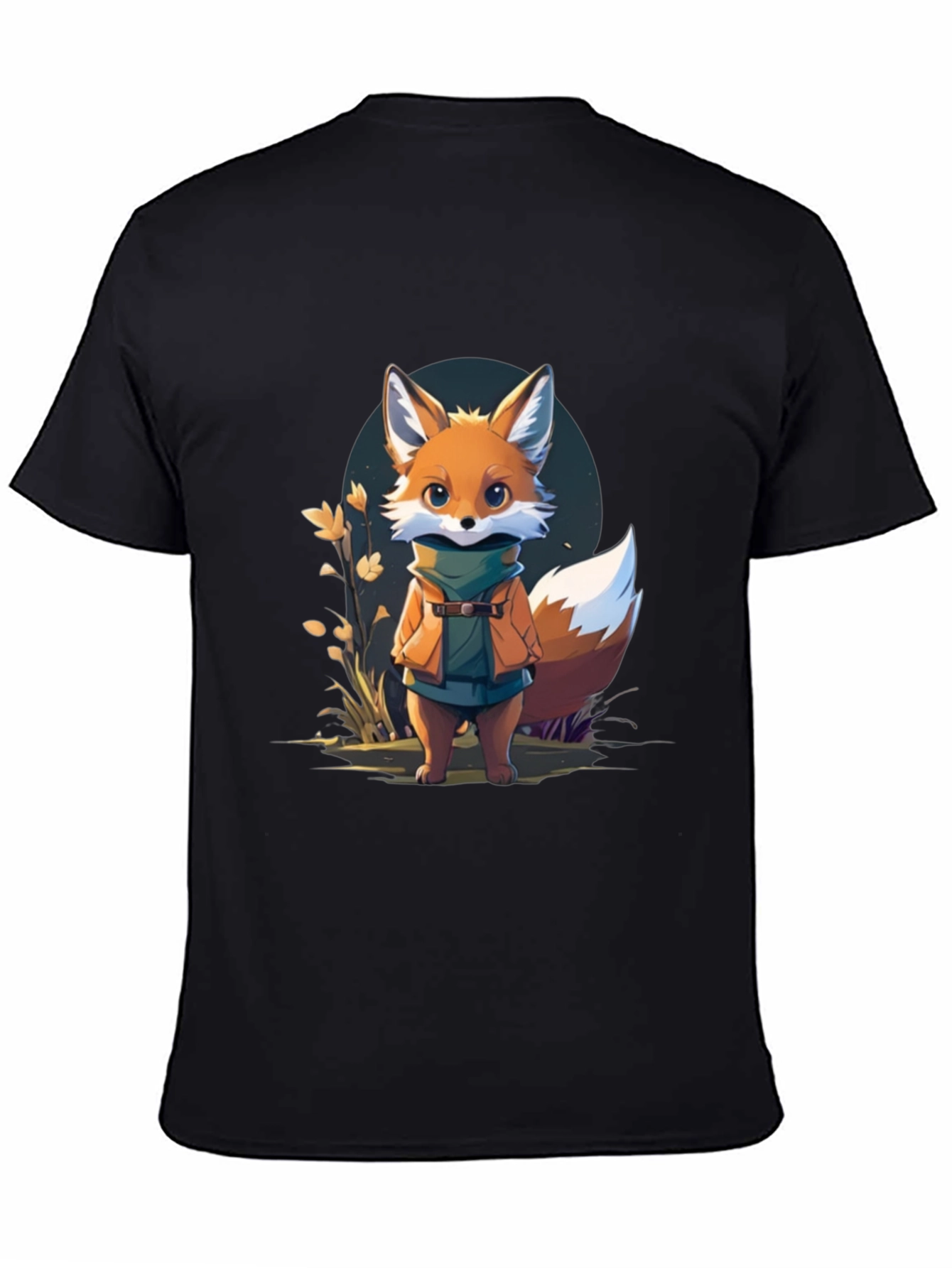 Cute Fox Cartoon Graphic T-Shirt