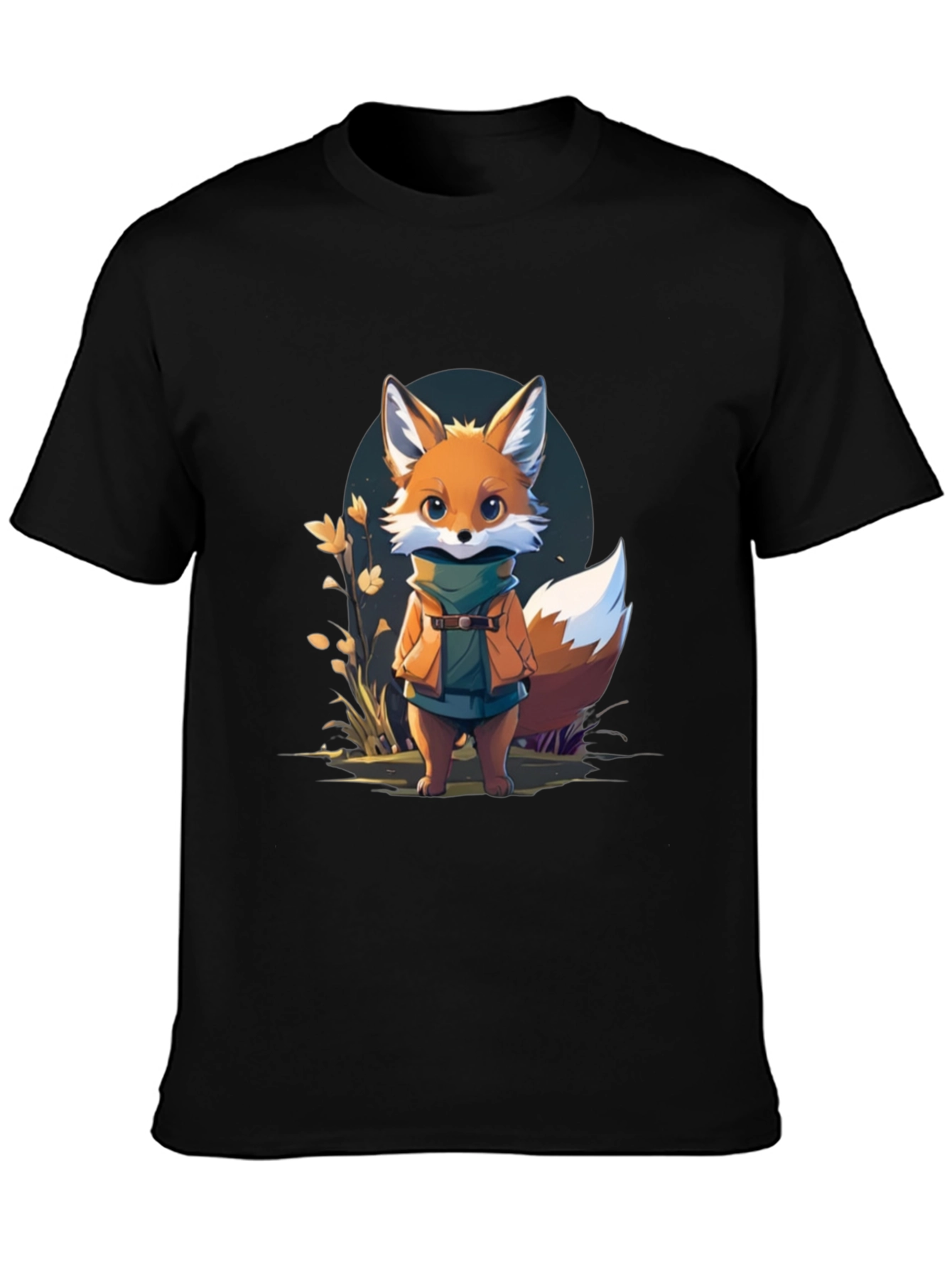 Cute Fox Cartoon Graphic T-Shirt