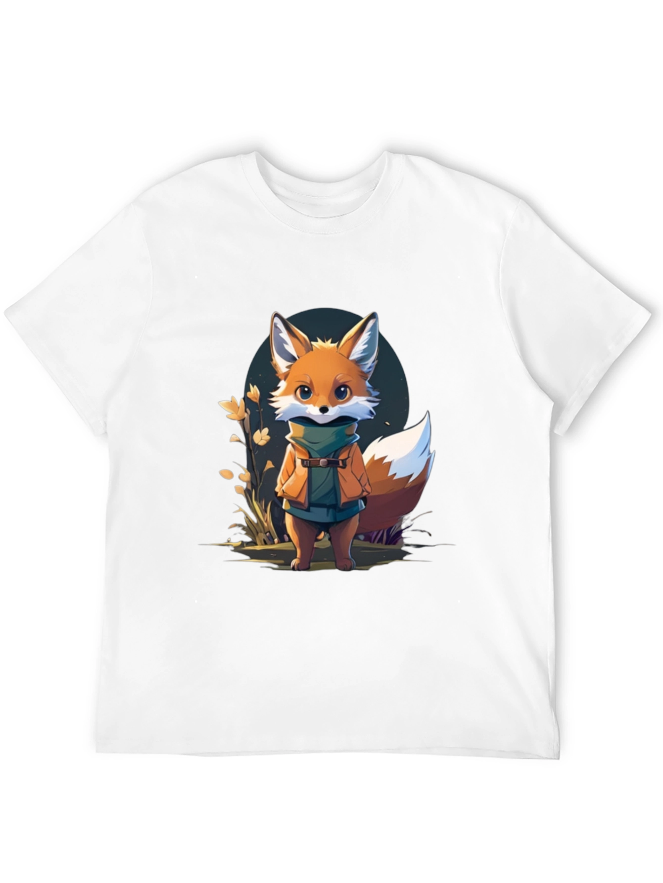Cute Fox Cartoon Graphic T-Shirt
