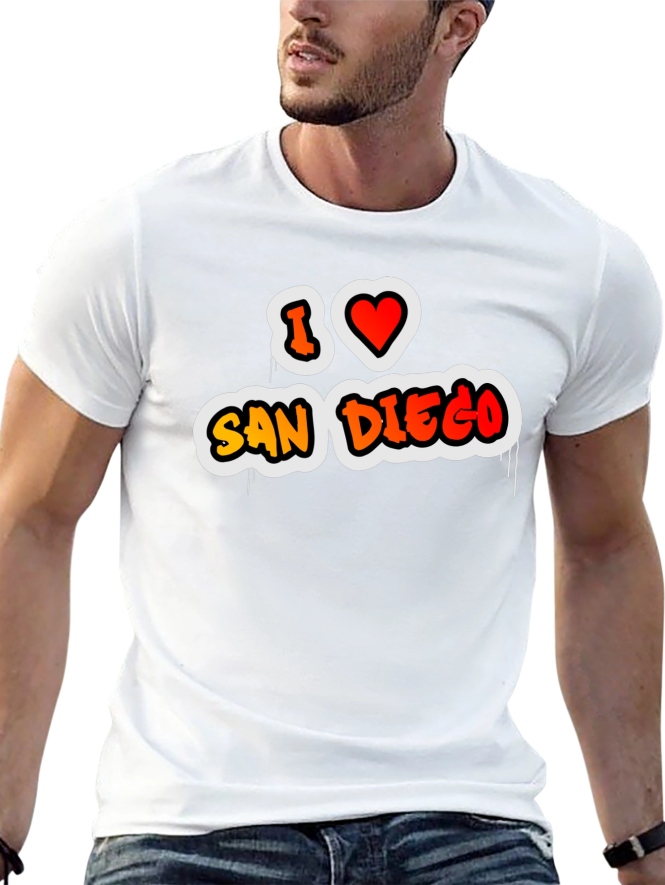 I Love San Diego Graphic T-Shirt