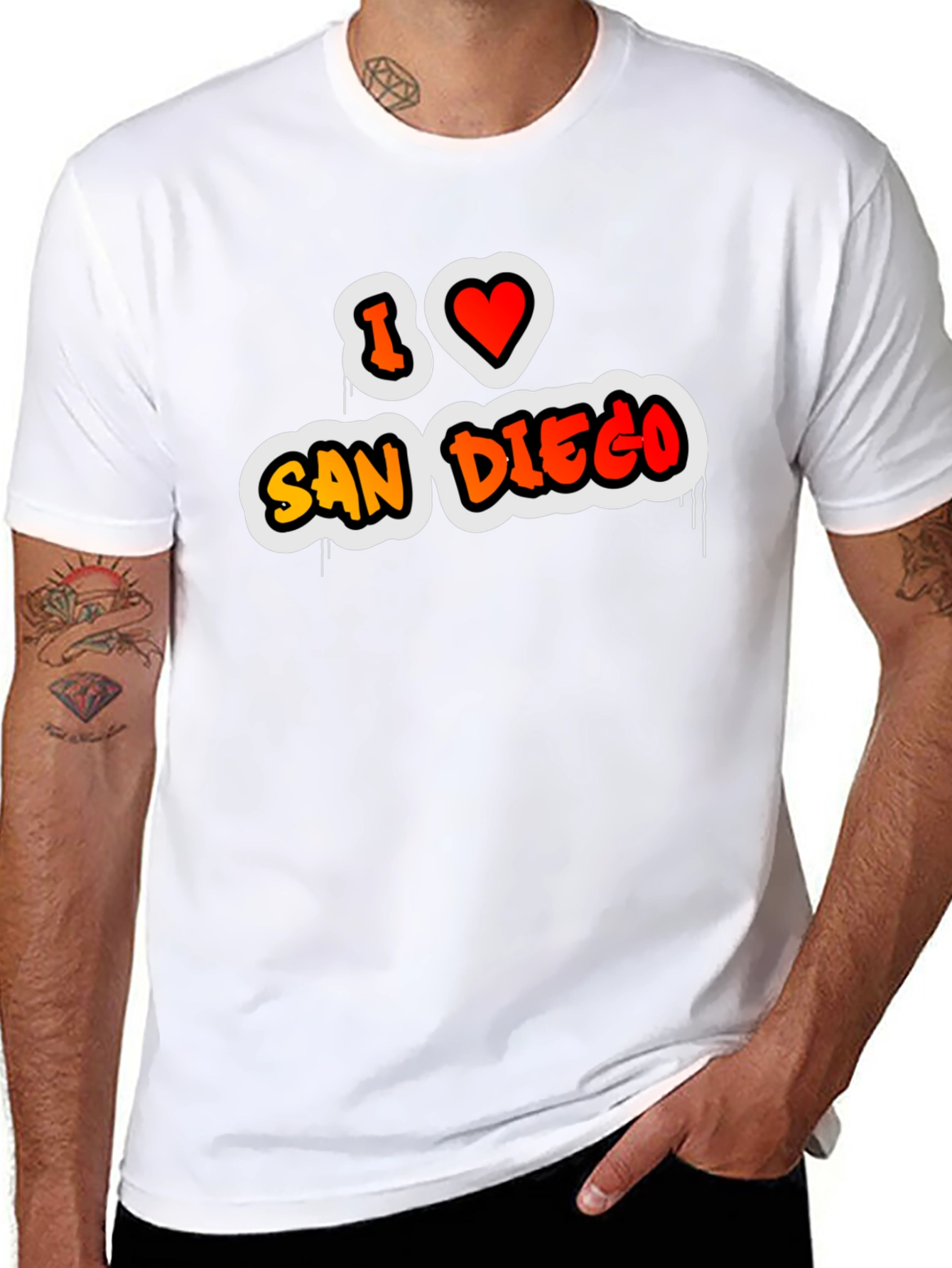 I Love San Diego Graphic T-Shirt