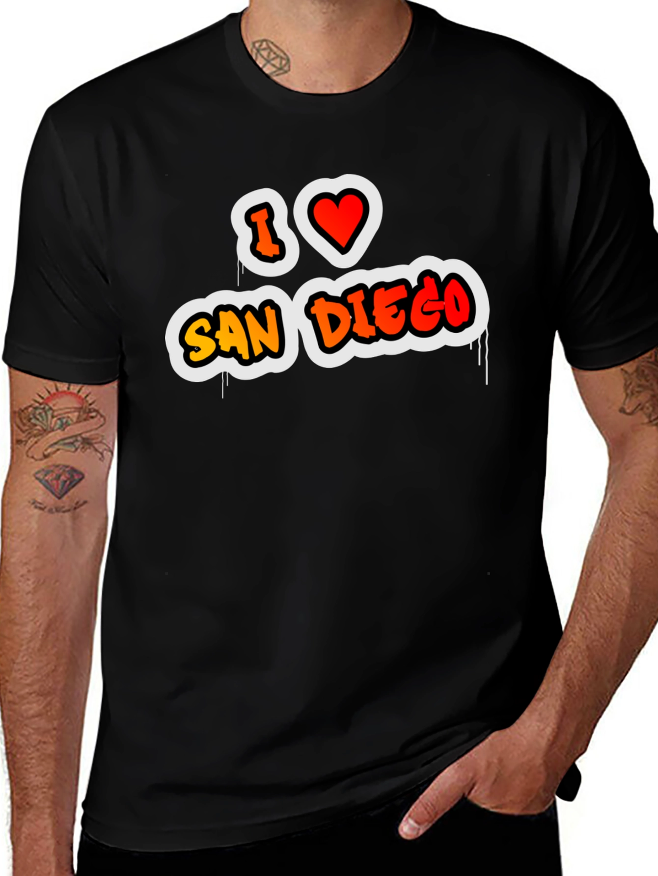 I Love San Diego Graphic T-Shirt