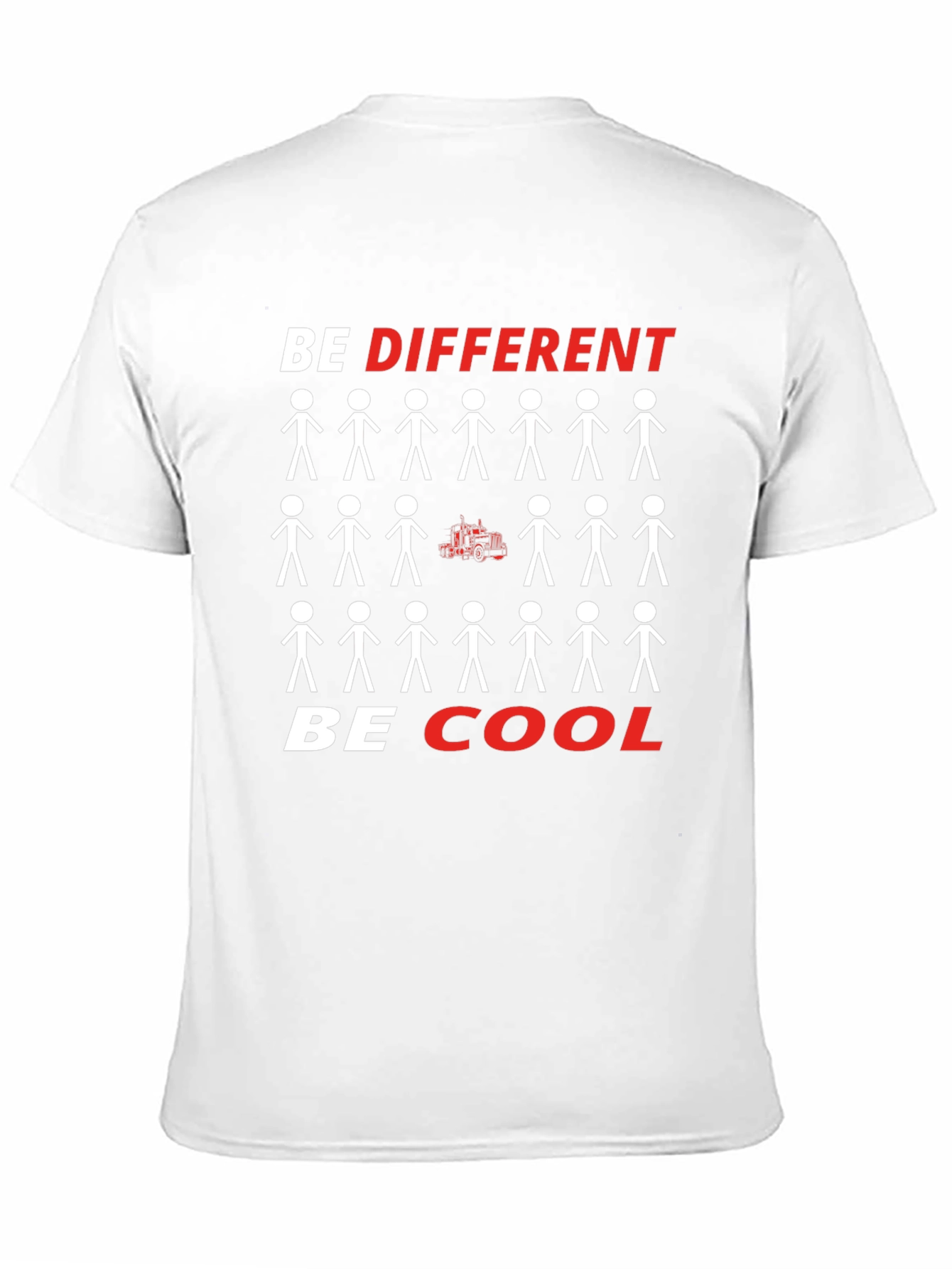 Be Different Be Cool Graphic Tee - Black