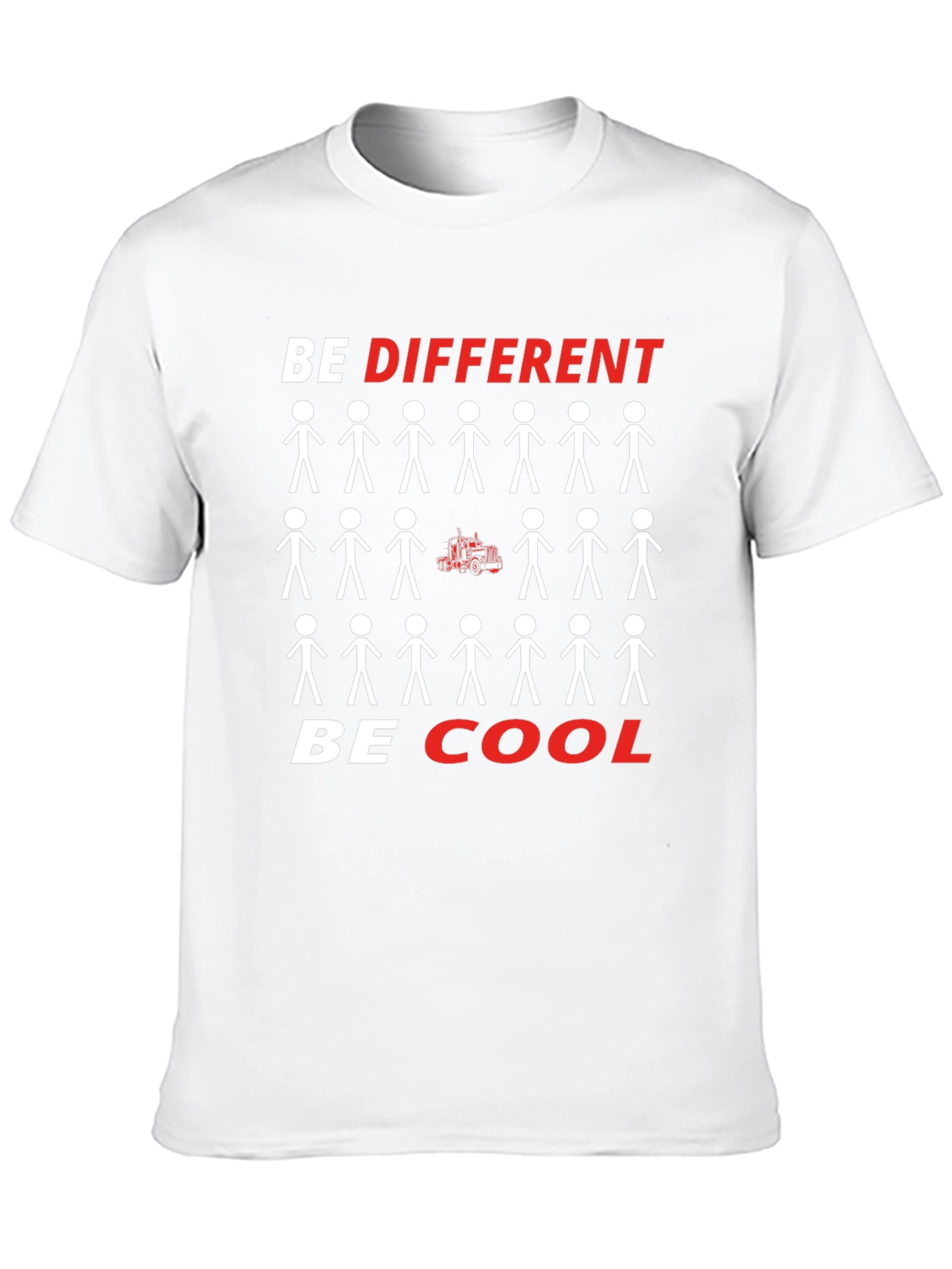 Be Different Be Cool Graphic Tee - Black