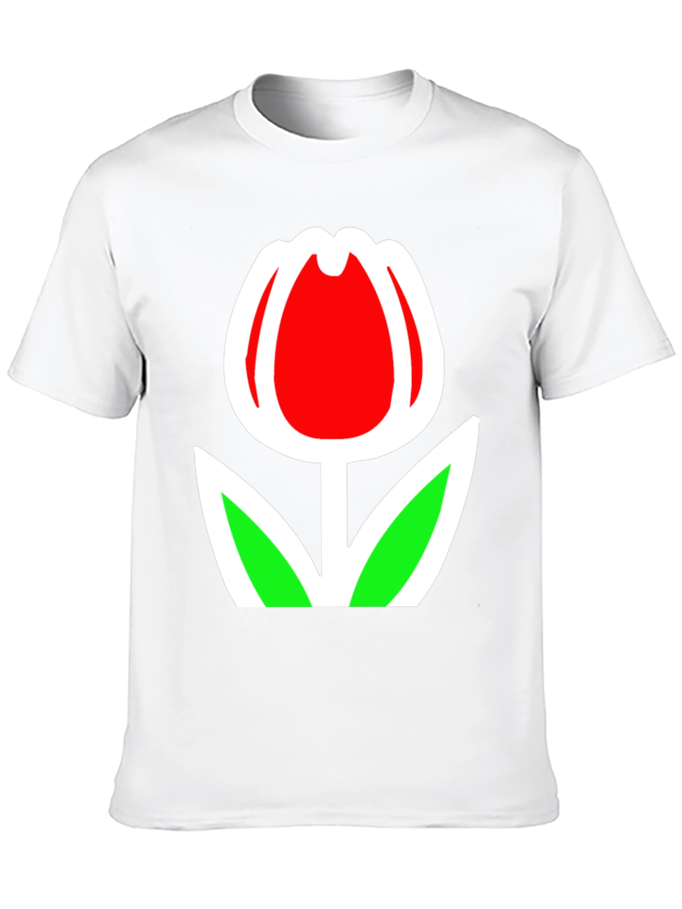 Tulip Graphic Black T-Shirt