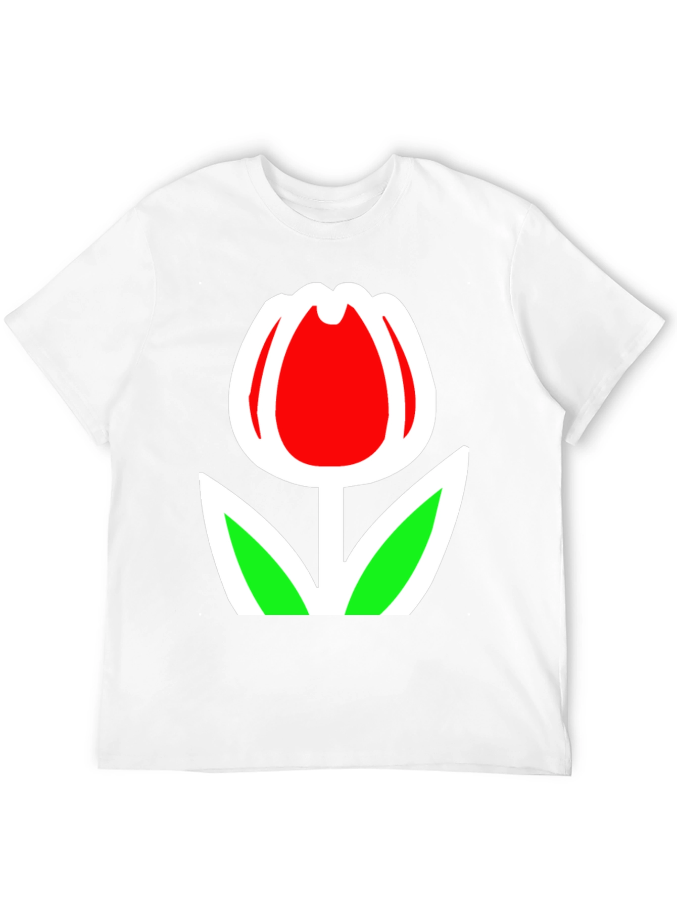 Tulip Graphic Black T-Shirt