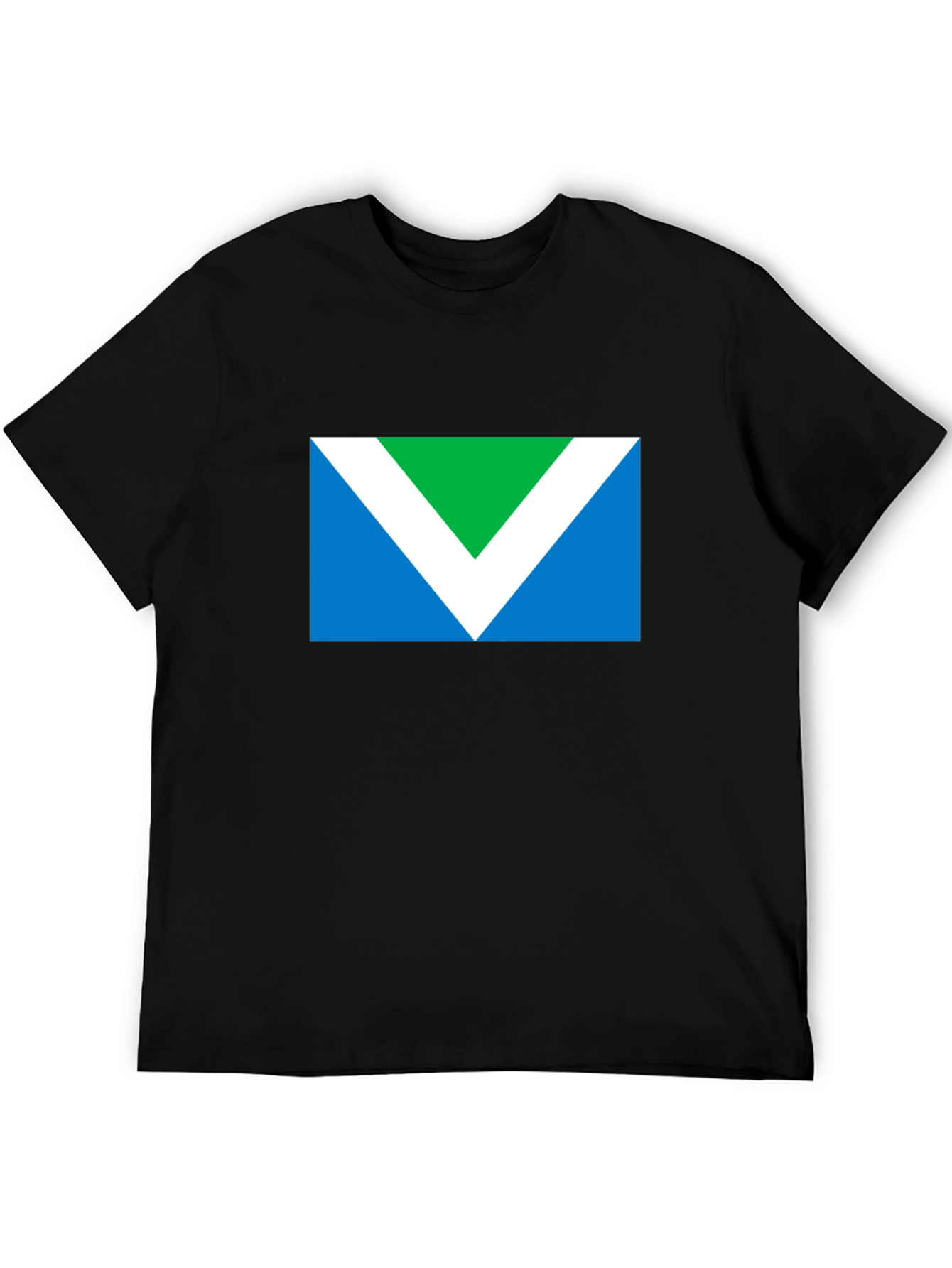 Vegan Symbol T-Shirt - Black Short Sleeve