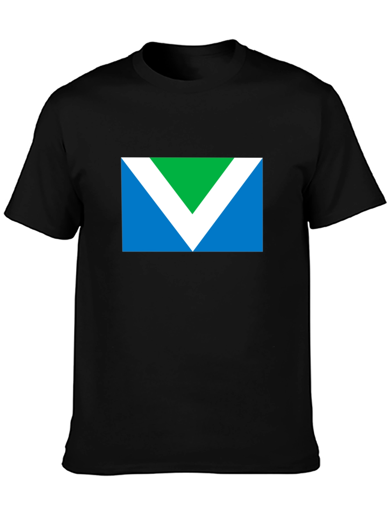 Vegan Symbol T-Shirt - Black Short Sleeve