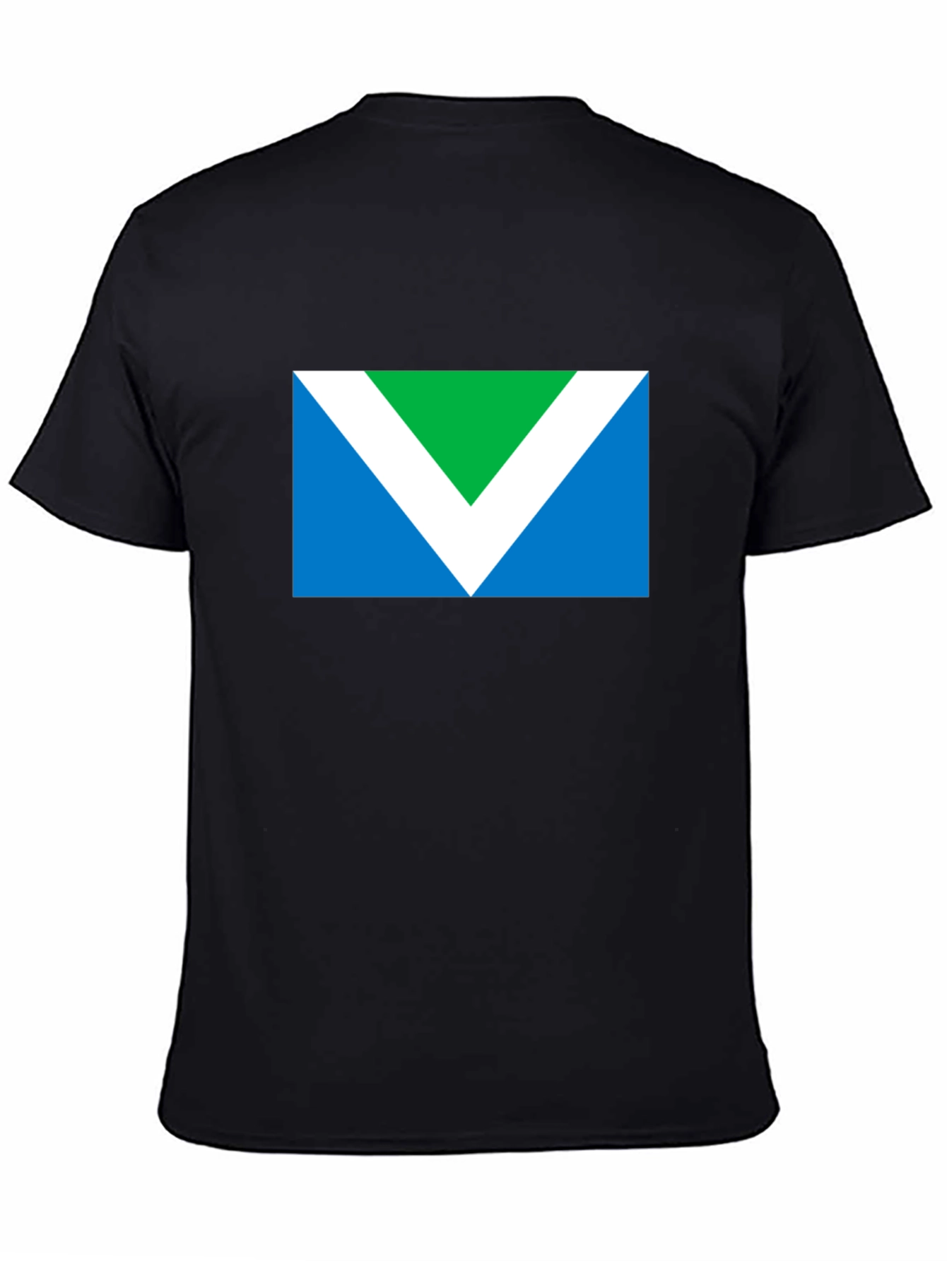 Vegan Symbol T-Shirt - Black Short Sleeve