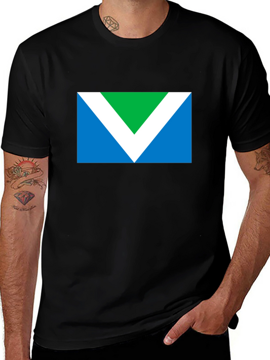 Vegan Symbol T-Shirt - Black Short Sleeve