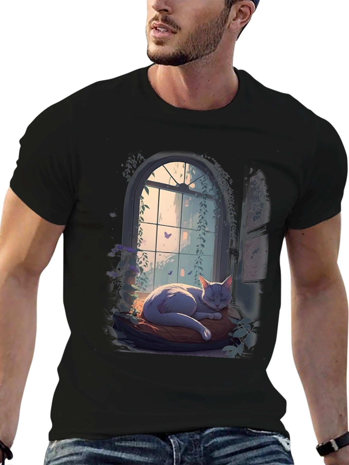 Cat Nap by the Window T-Shirt
