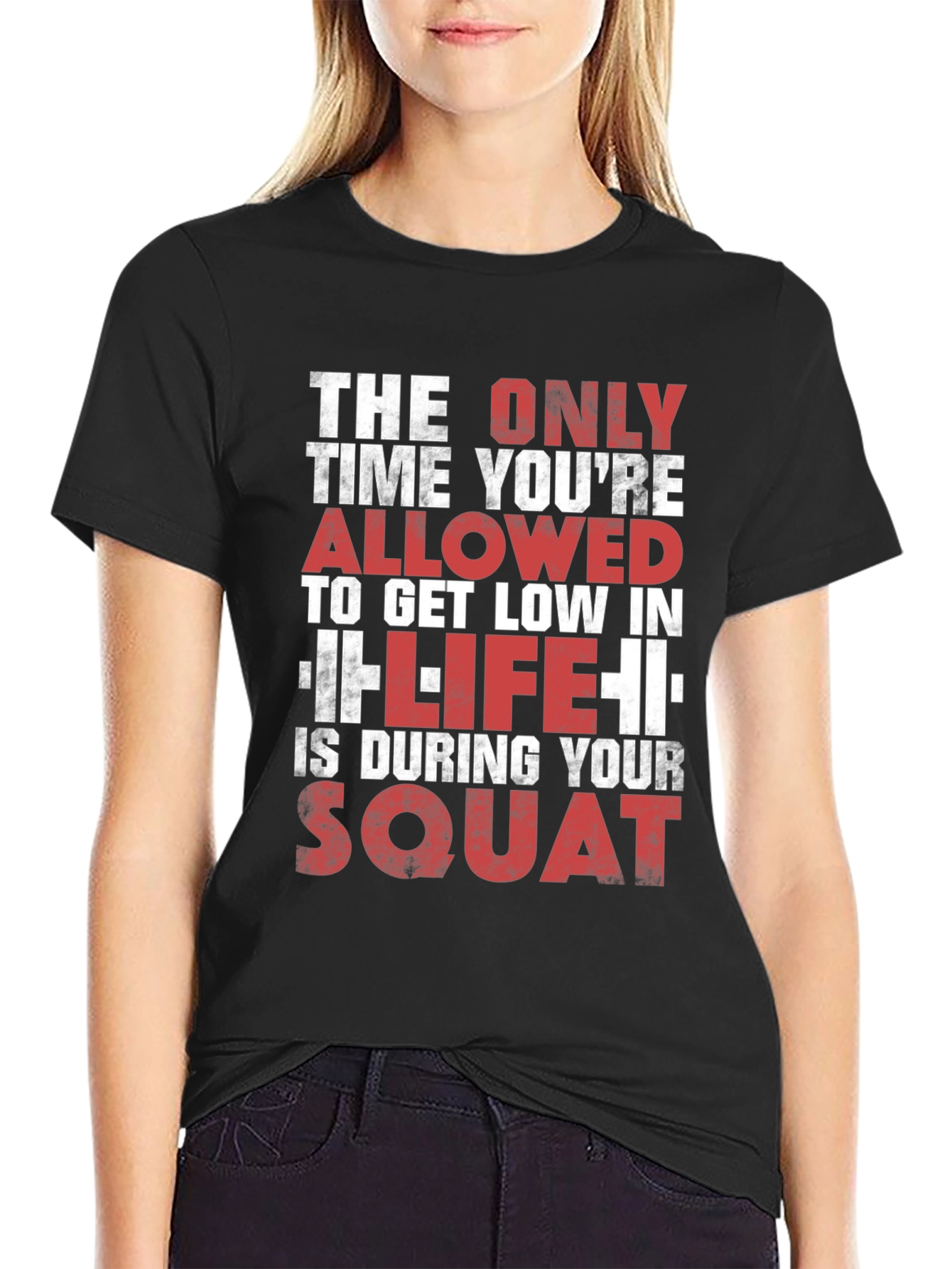 Gym Motivation T-Shirt - Squat Design