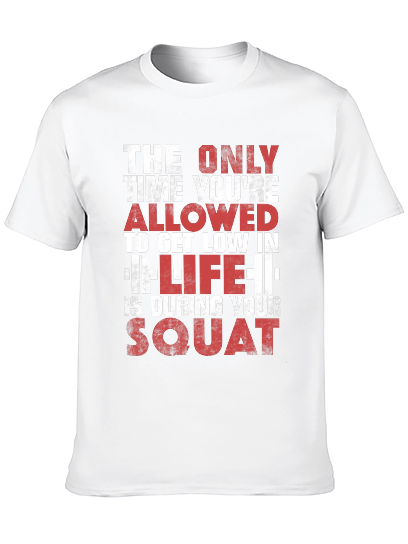 Gym Motivation T-Shirt - Squat Design