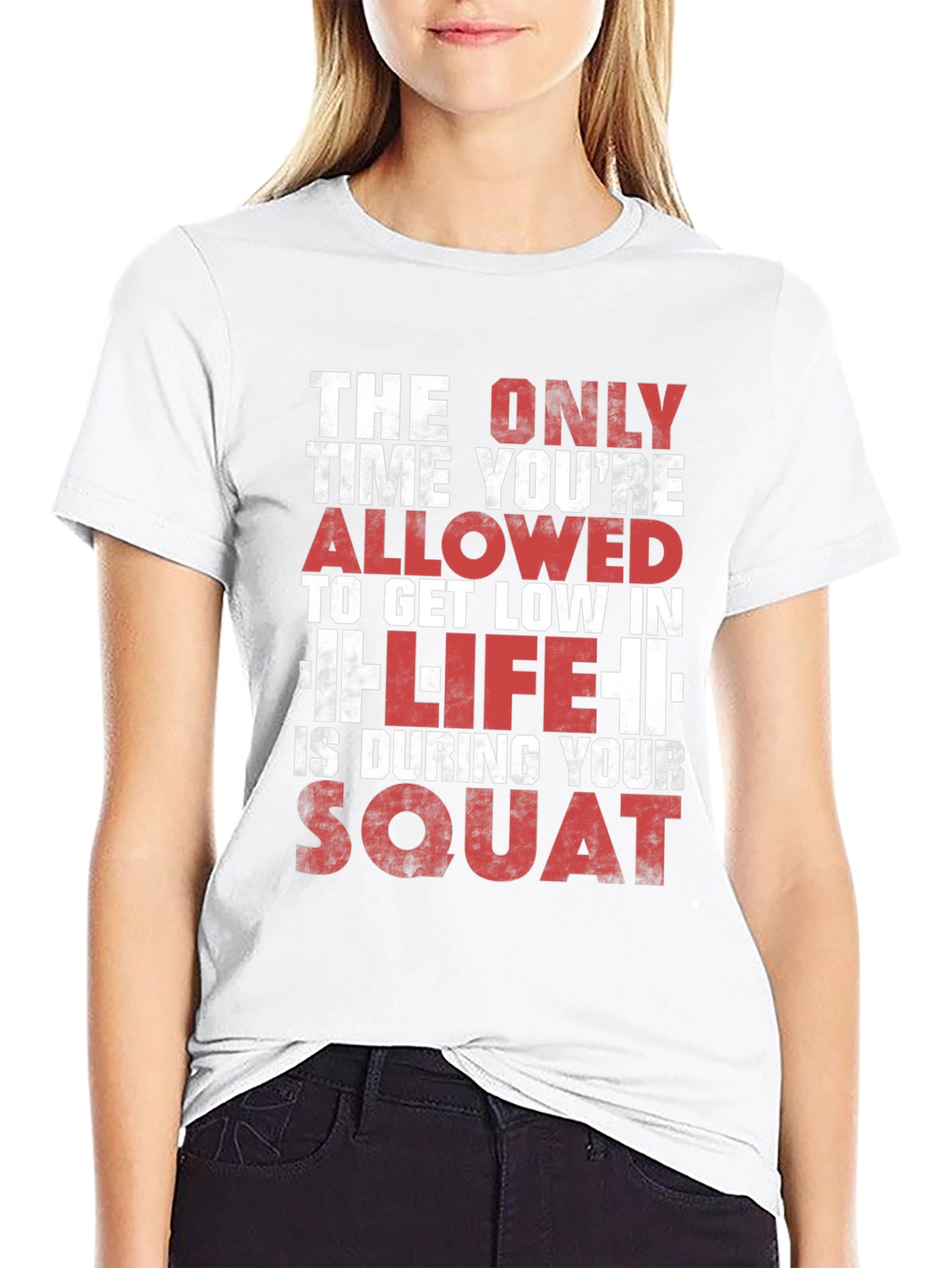 Gym Motivation T-Shirt - Squat Design