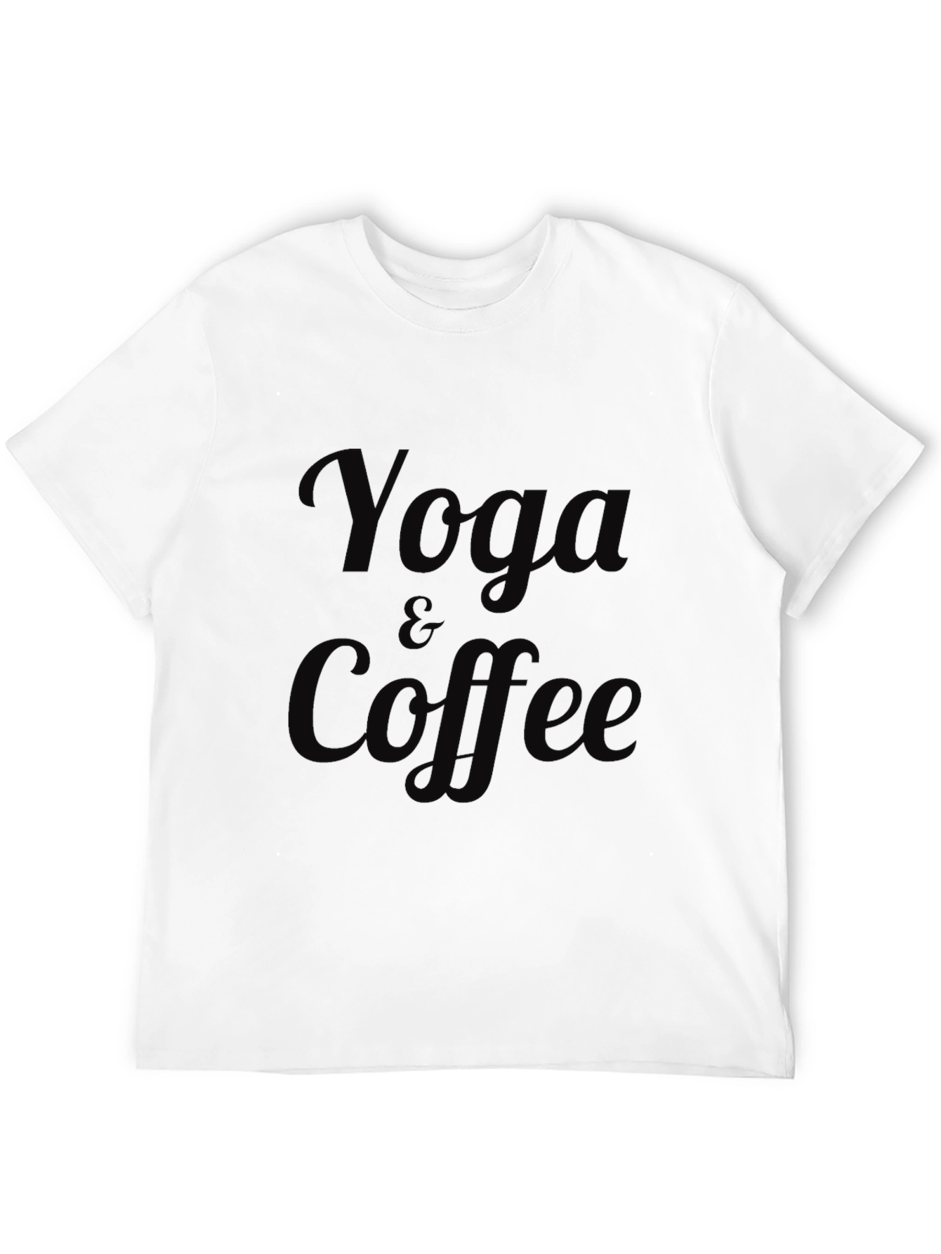 Yoga & Coffee Black T-Shirt