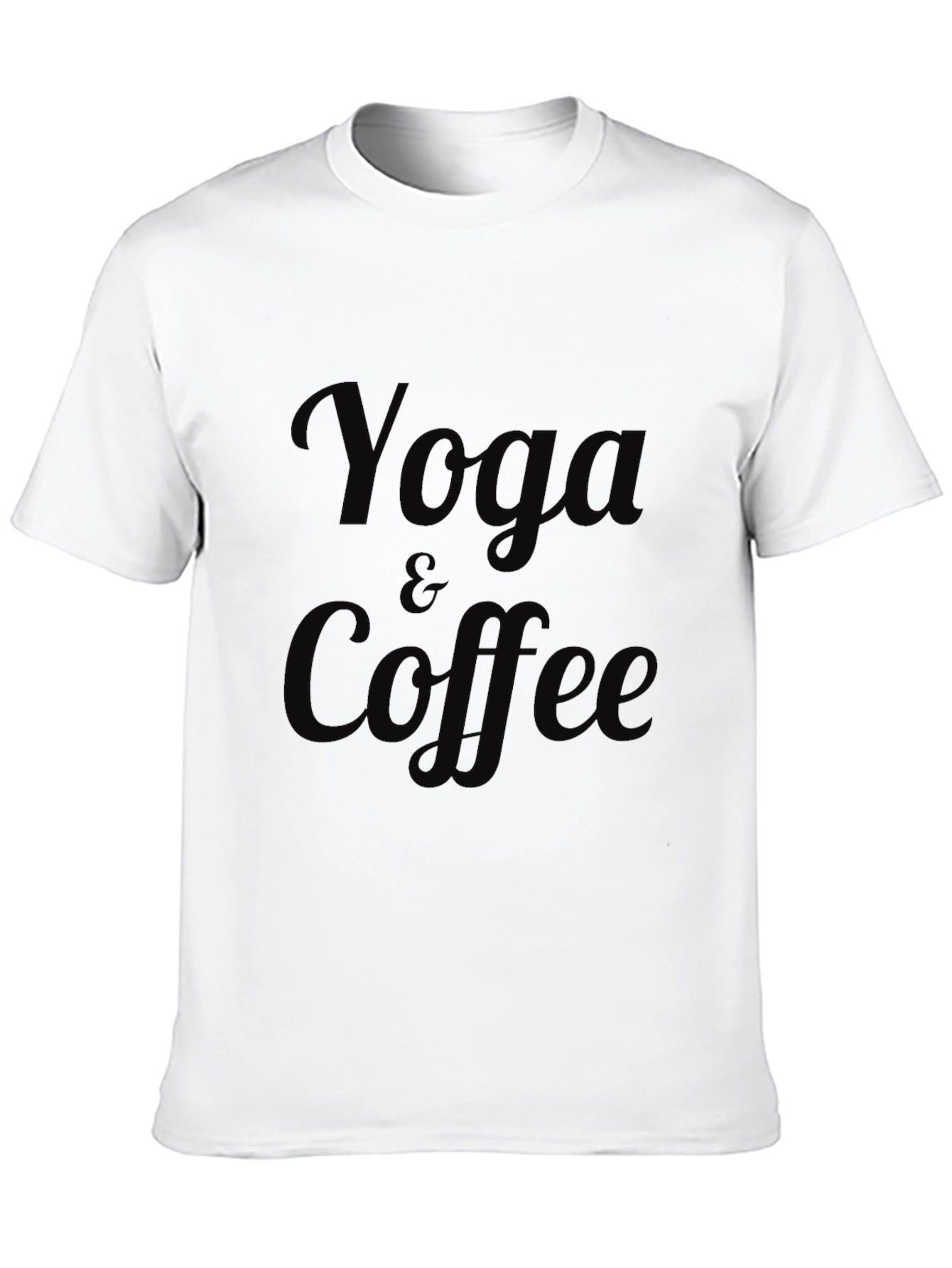 Yoga & Coffee Black T-Shirt