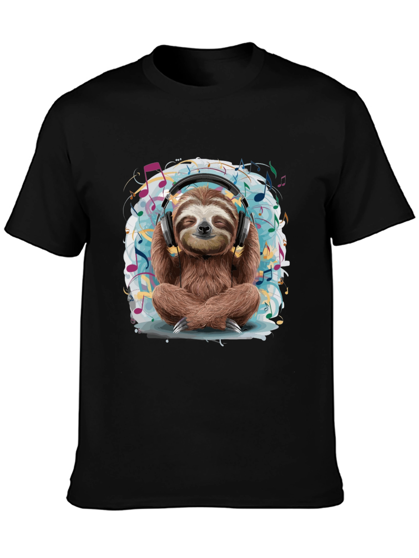 Zen Sloth Music Lover T-Shirt