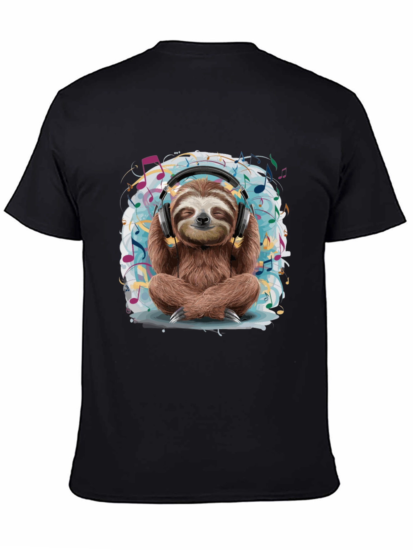 Zen Sloth Music Lover T-Shirt