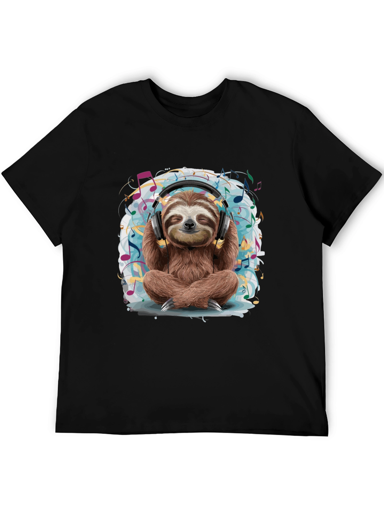 Zen Sloth Music Lover T-Shirt