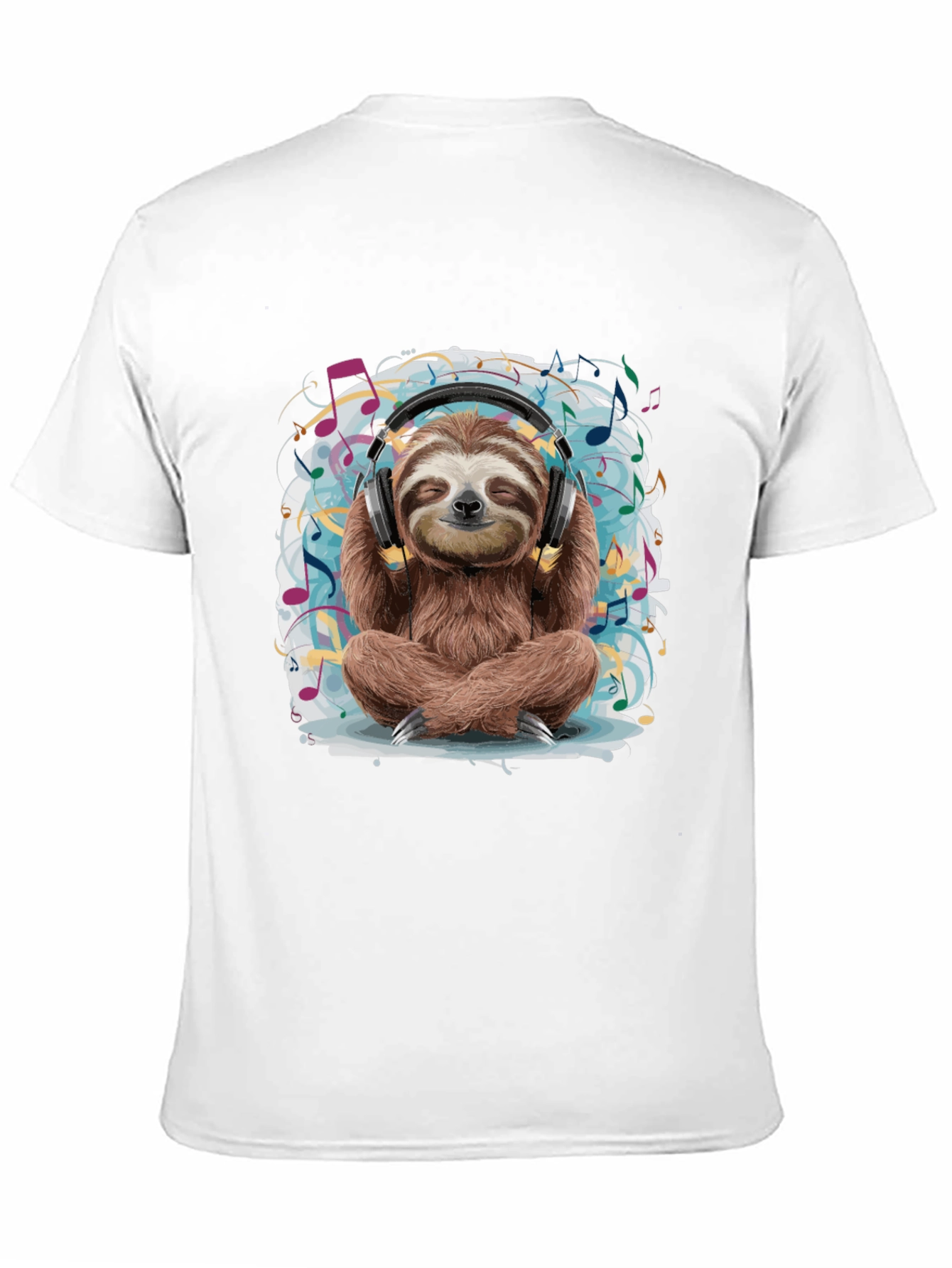 Zen Sloth Music Lover T-Shirt