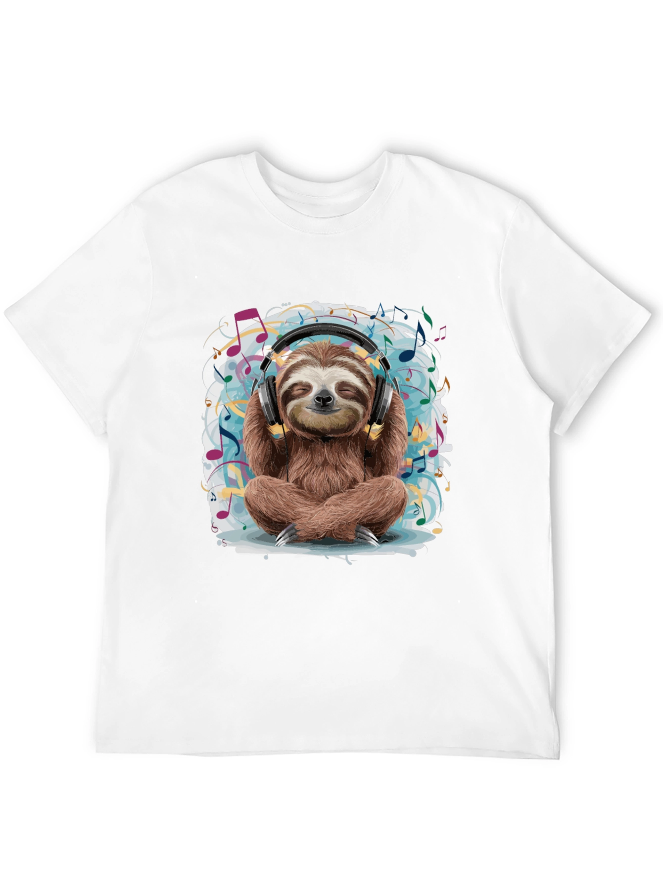 Zen Sloth Music Lover T-Shirt