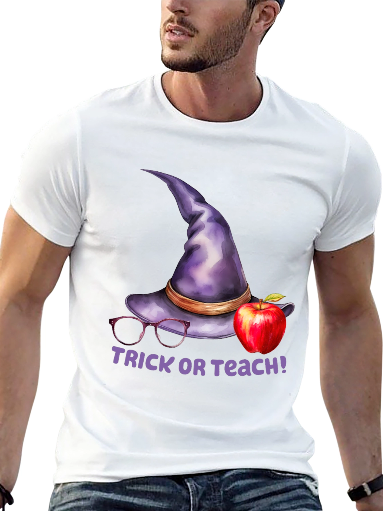Trick or Teach Halloween Teacher T-Shirt