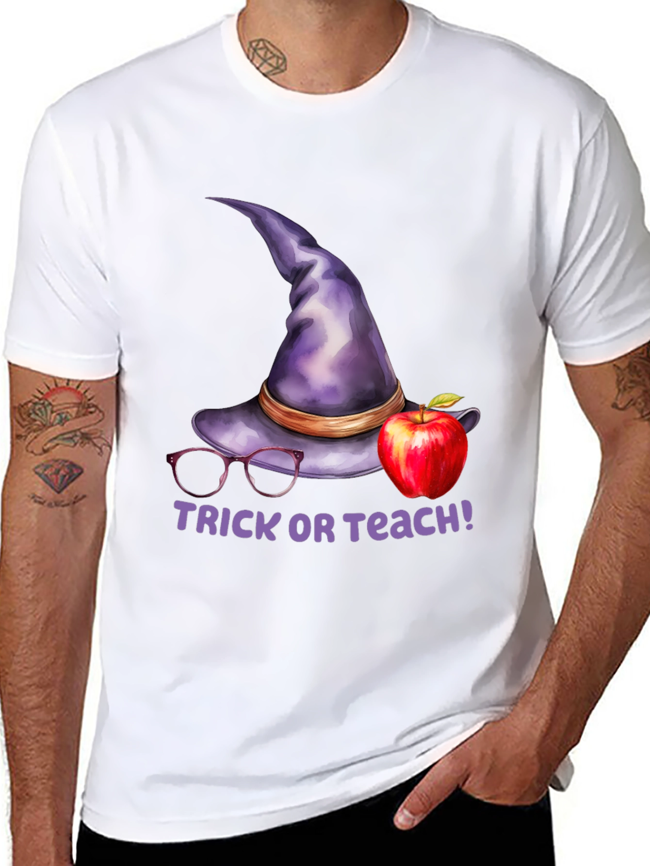 Trick or Teach Halloween Teacher T-Shirt