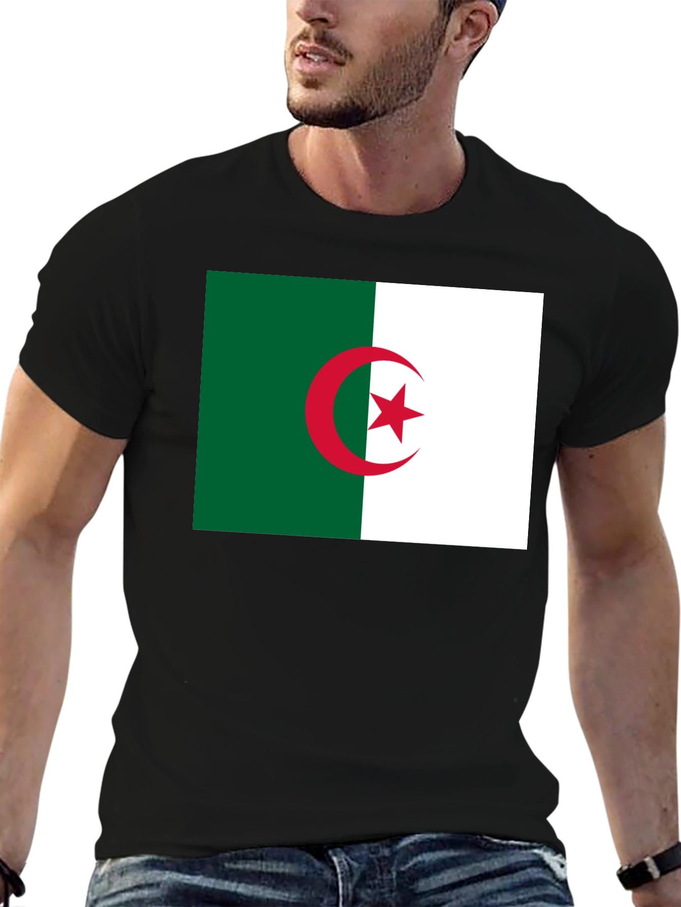 Algeria Flag T-Shirt - Cotton Graphic Tee