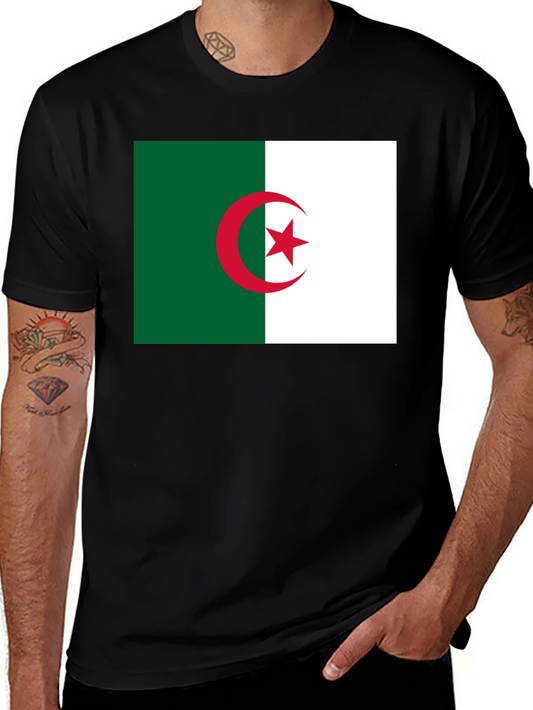 Algeria Flag T-Shirt - Cotton Graphic Tee