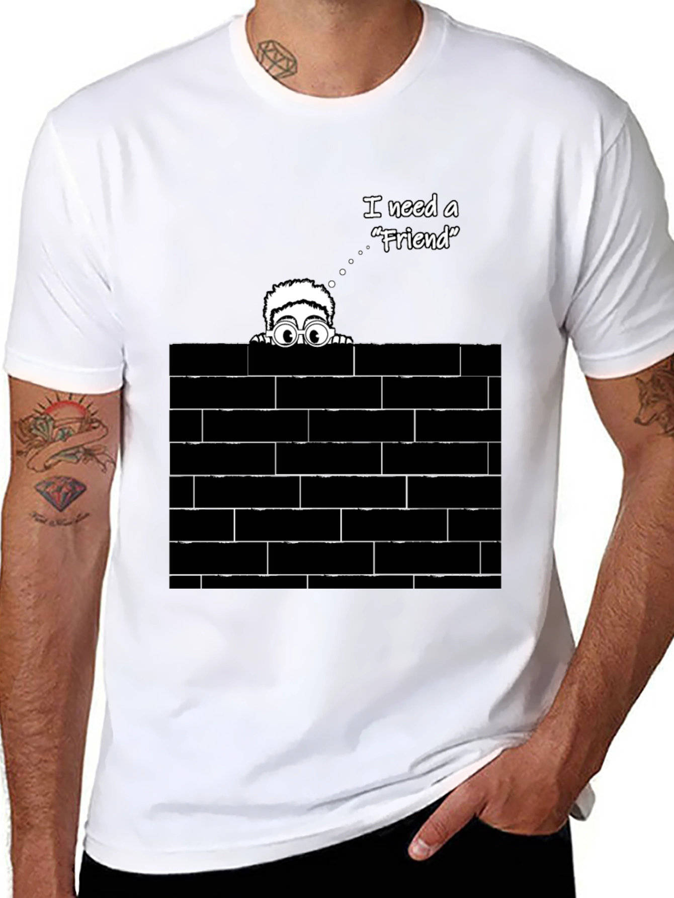 I Need A Friend Graphic T-Shirt