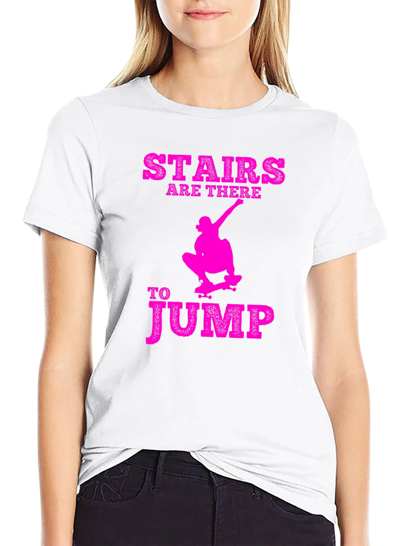 Stairs are There to Jump Graphic T-Shirt