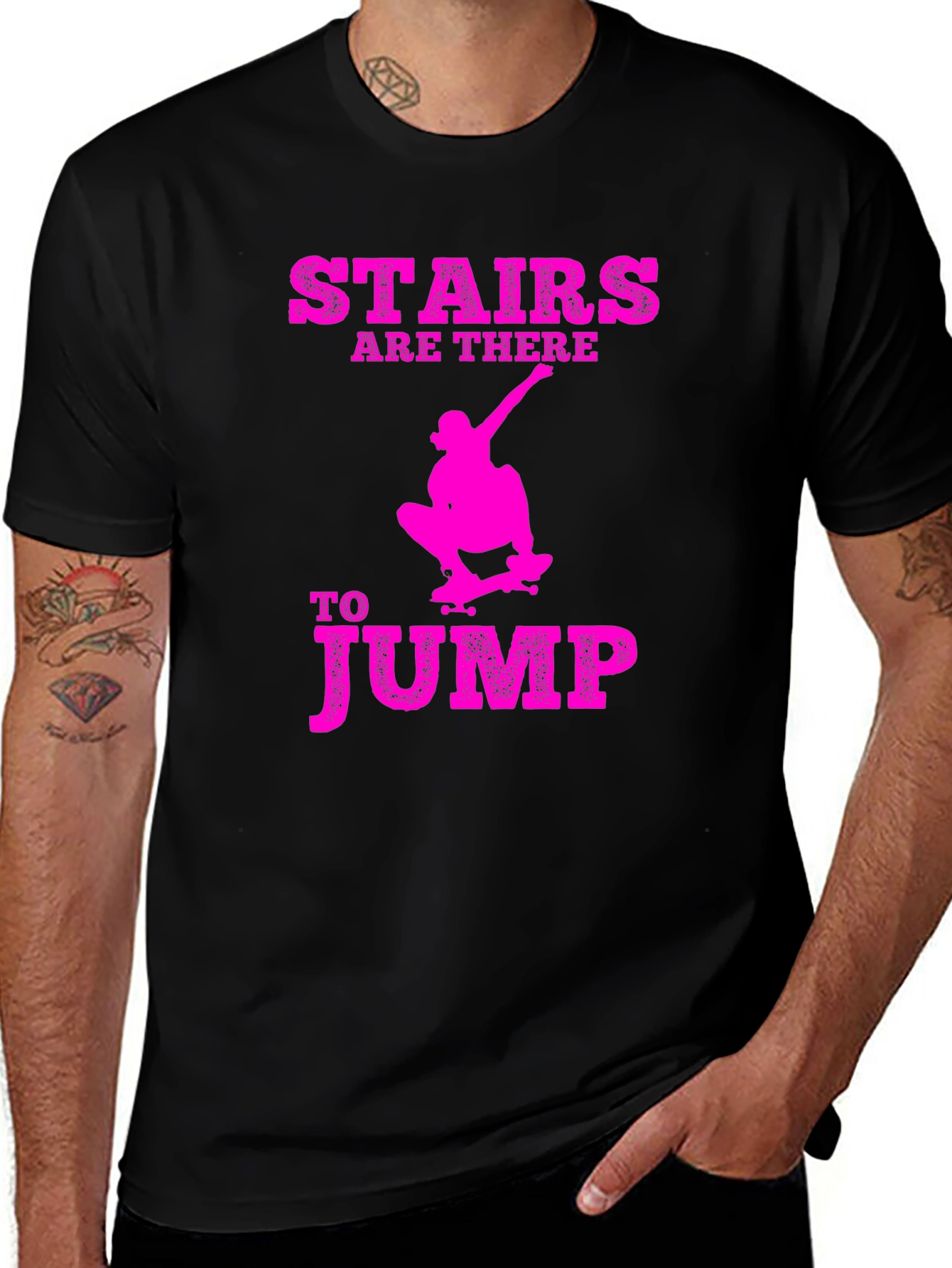 Stairs are There to Jump Graphic T-Shirt