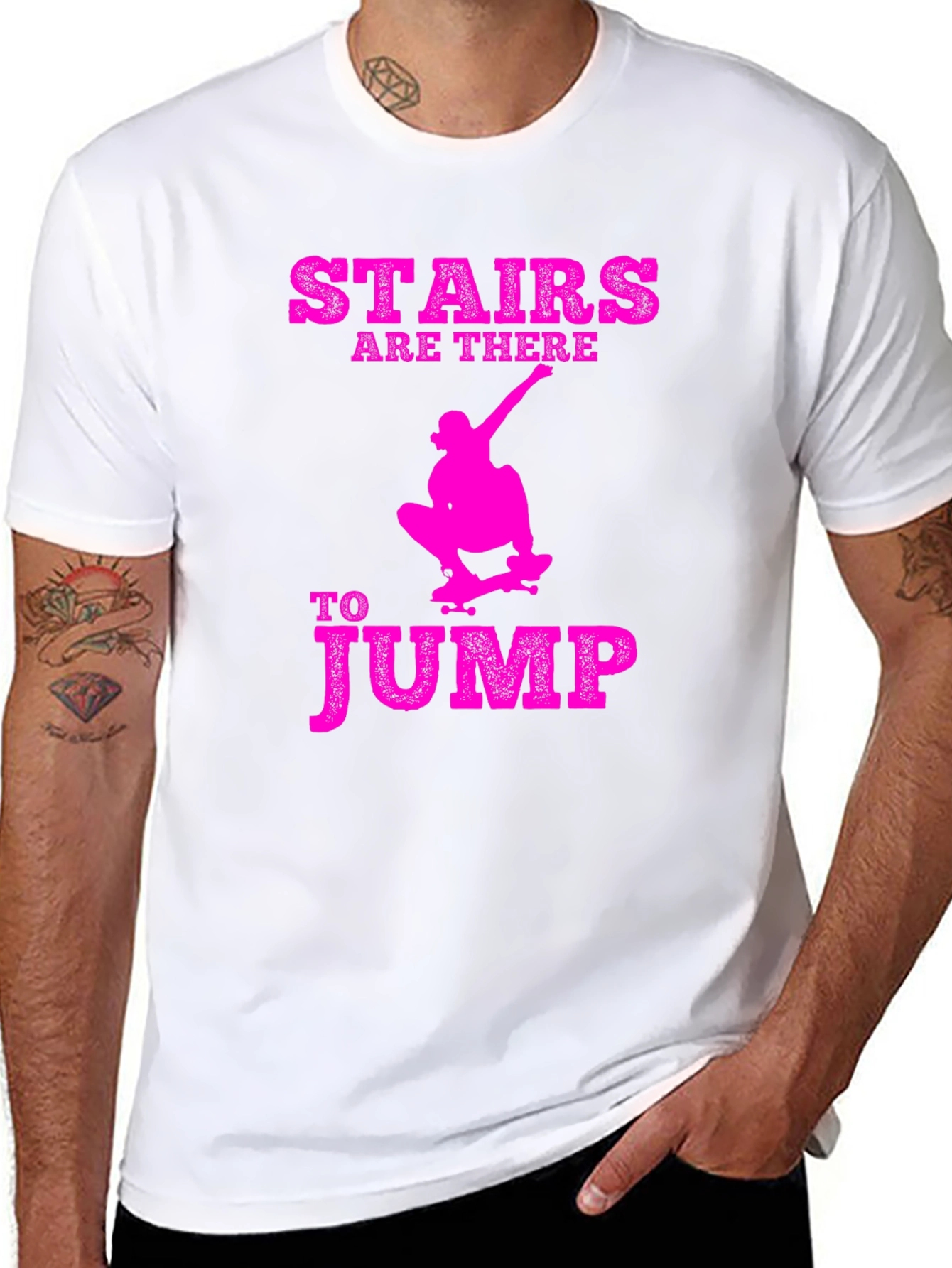 Stairs are There to Jump Graphic T-Shirt