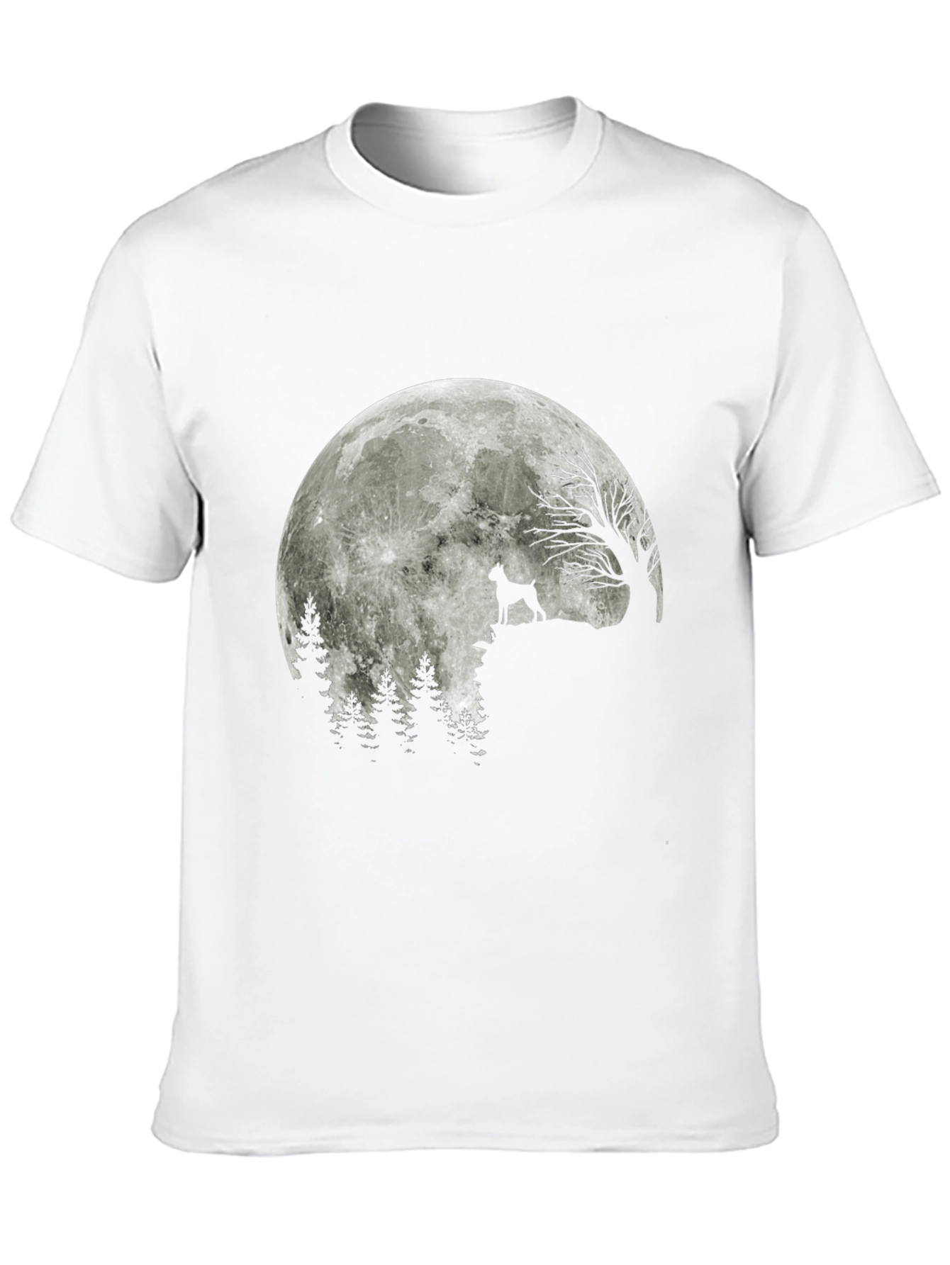 Dog Howling at Moon Graphic T-Shirt