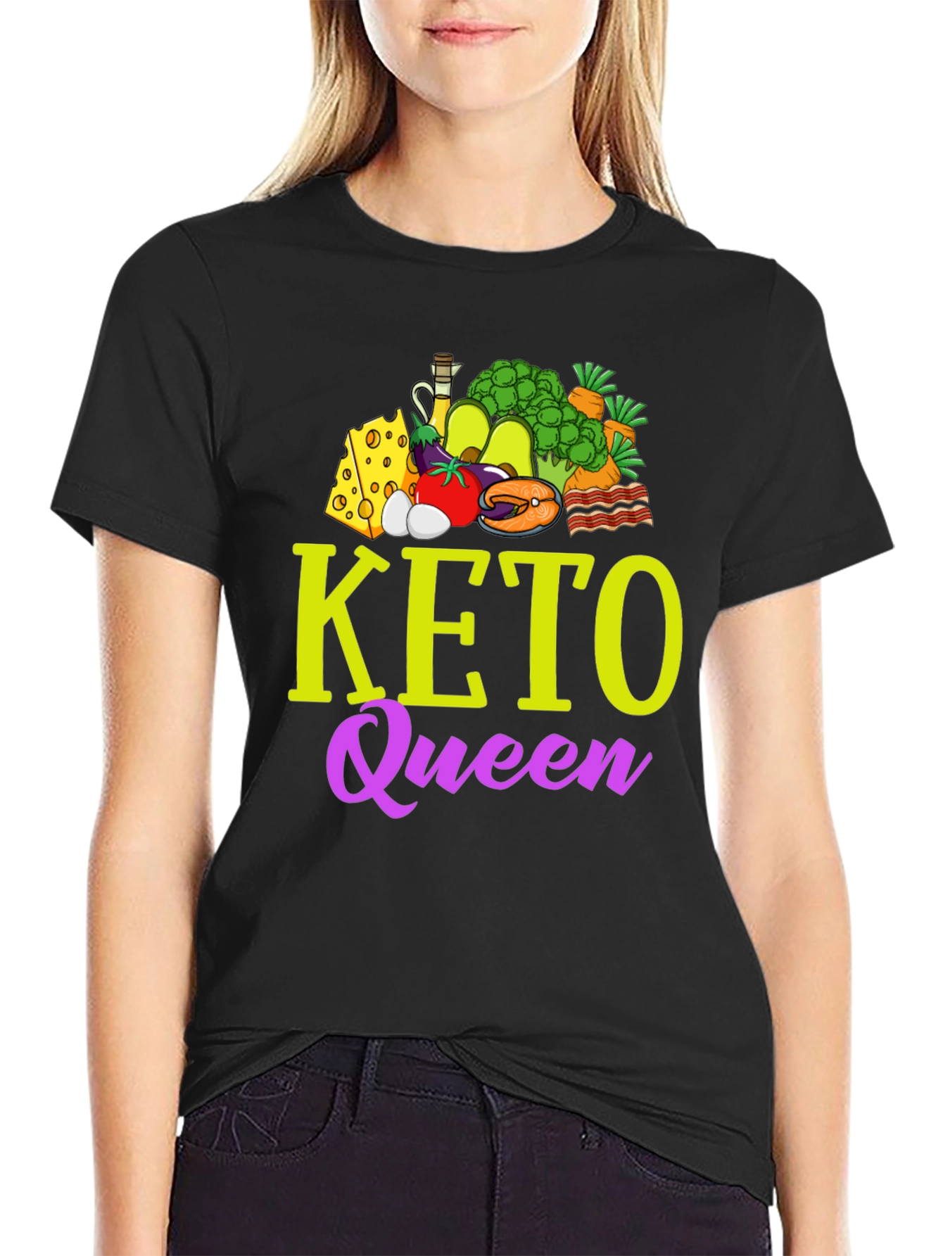 Keto Queen Graphic T-Shirt - Diet & Lifestyle Apparel